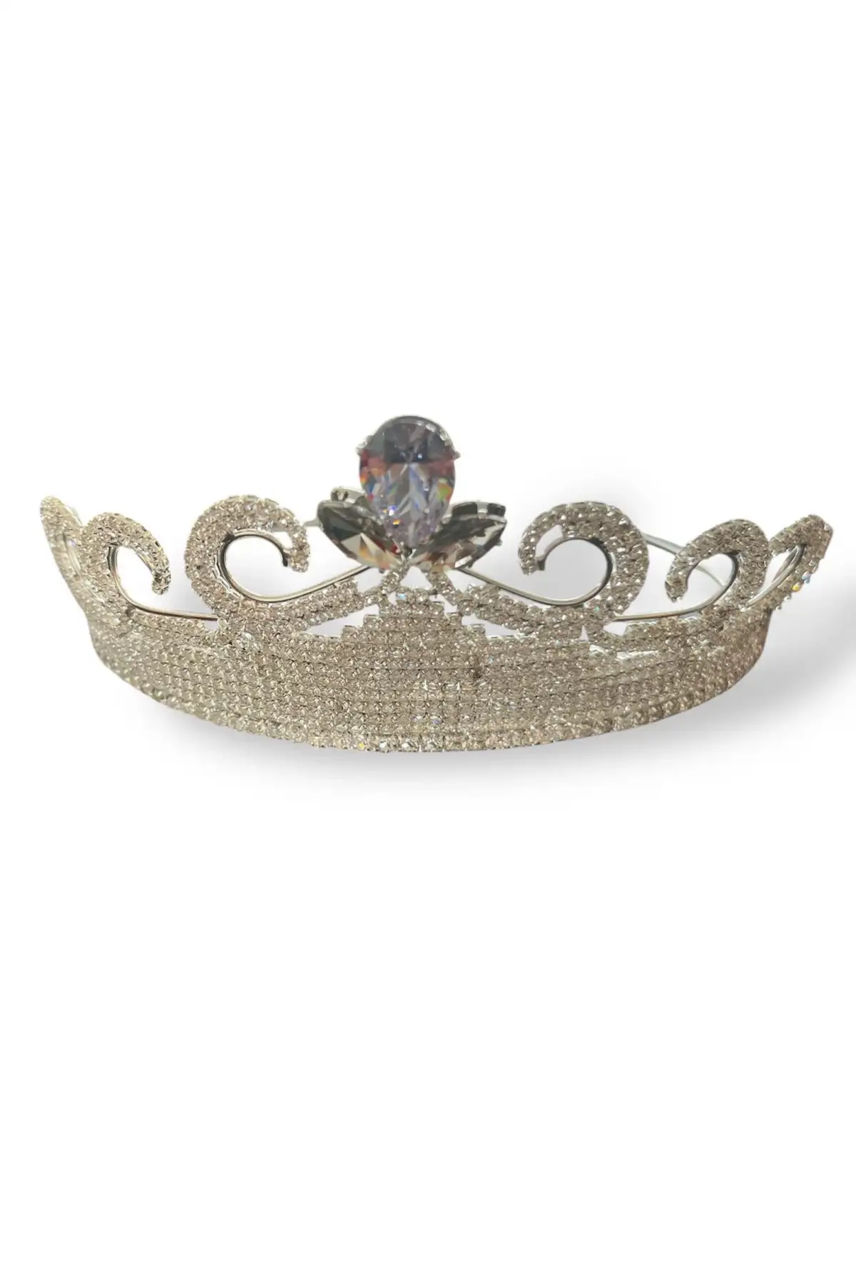 Zirkon Taşlı Gelin/Kına/Nişan/Söz Tasarım Taç