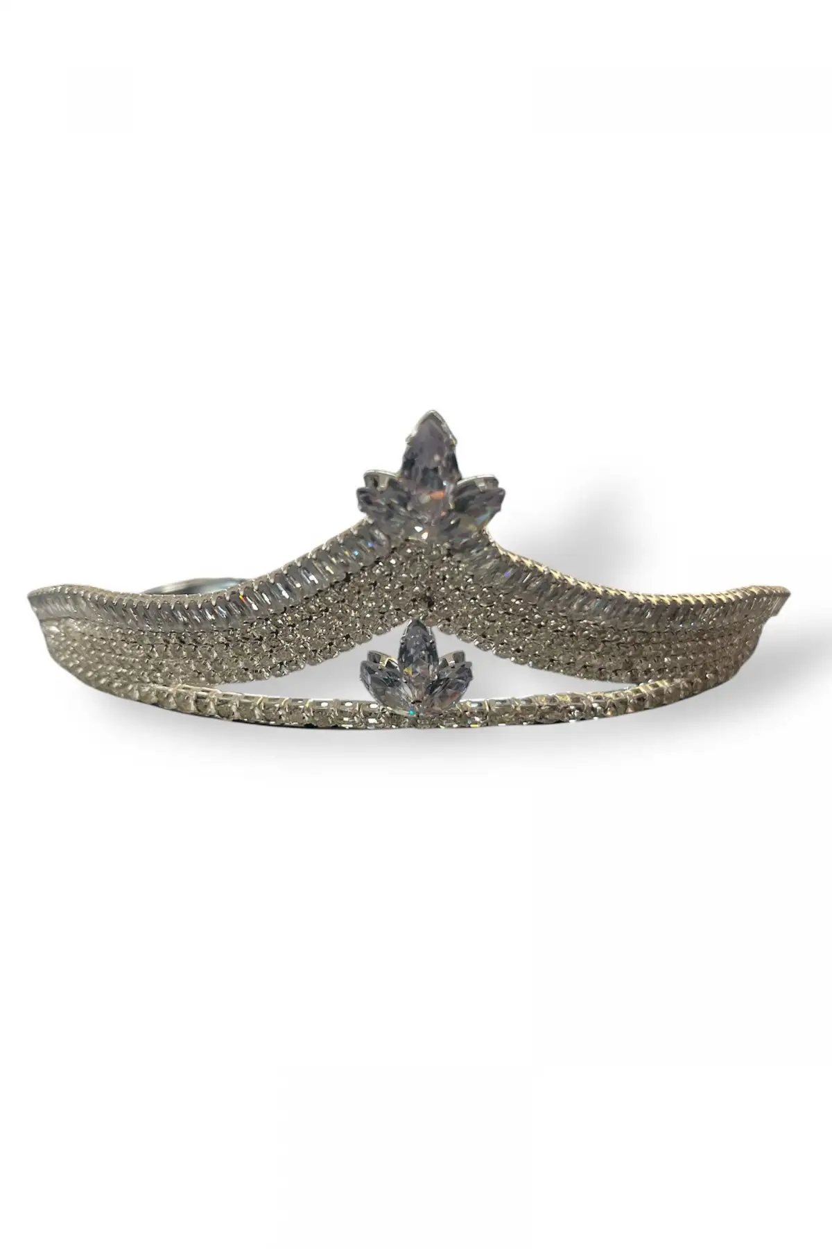 Zirkon Taşlı Gelin/Kına/Nişan/Söz Tasarım Taç