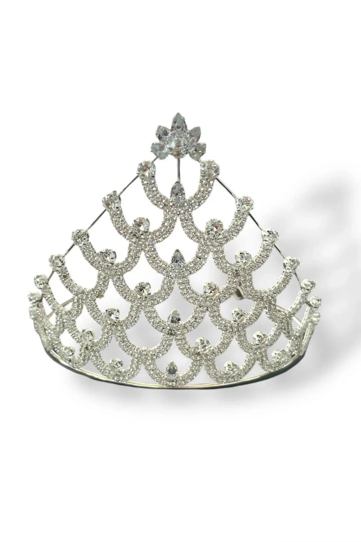 Zirkon Taşlı Gelin/Kına/Nişan/Söz Tasarım Taç