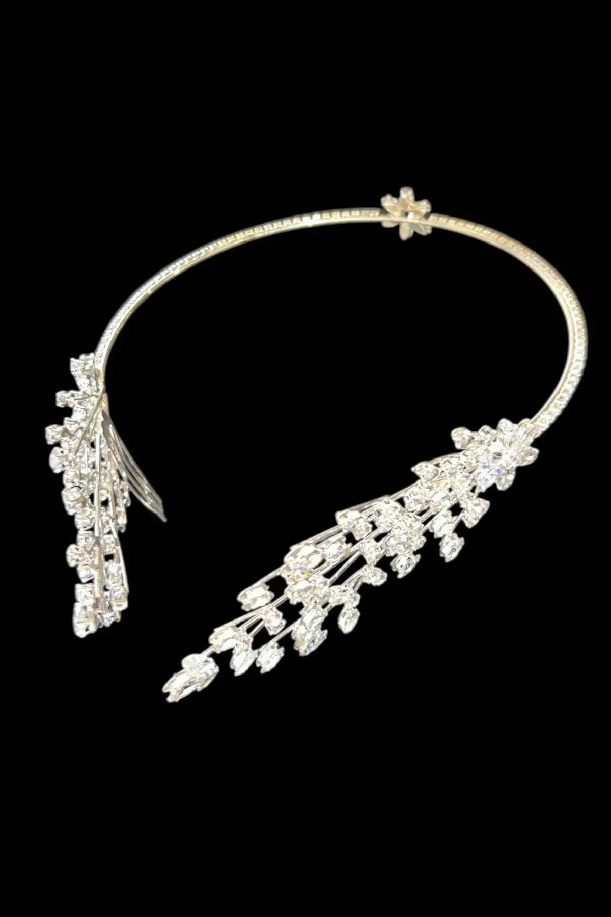 Zirkon Taşlı Gelin/Kına/Nişan/Söz Tasarım Taç