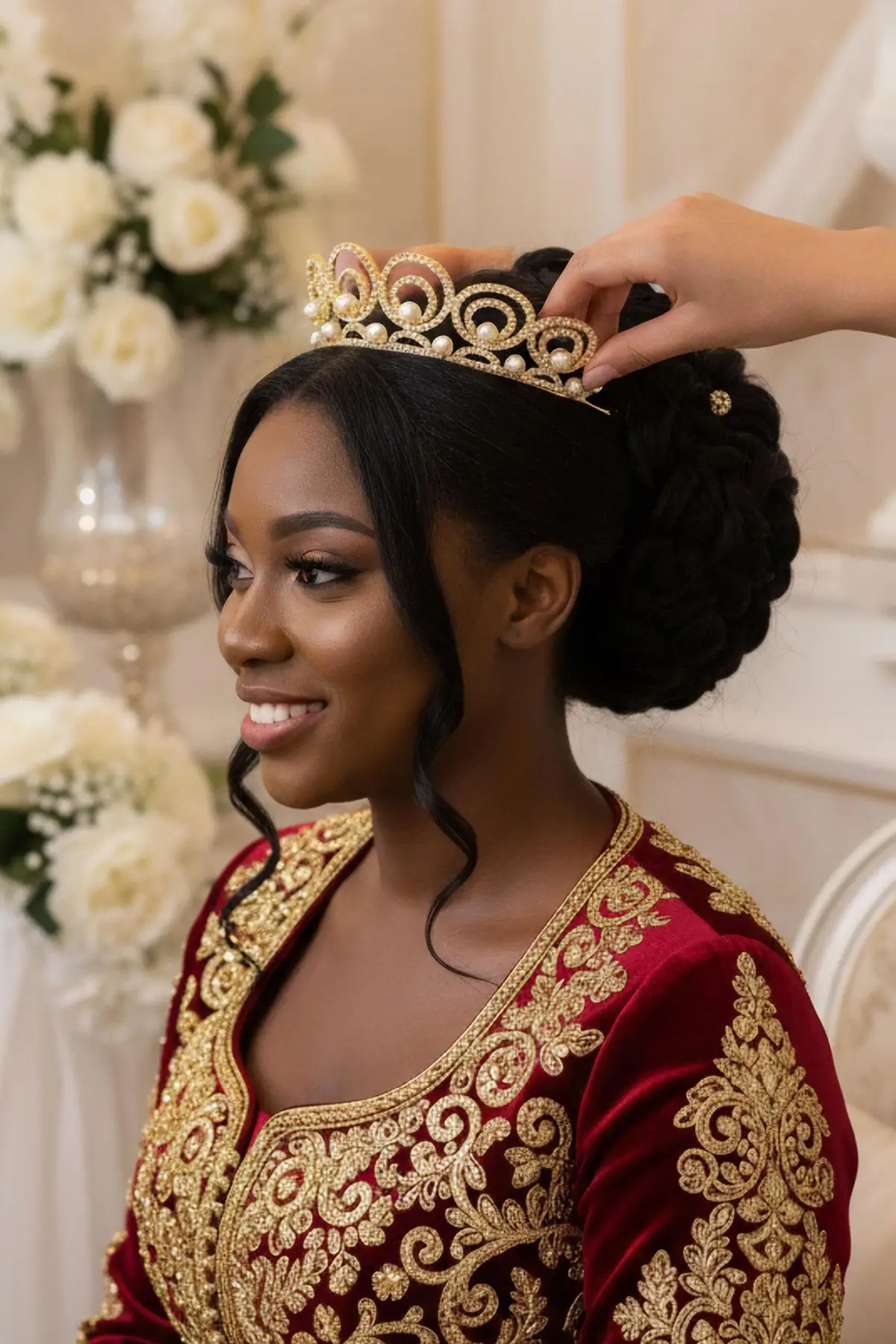 Zirkon Taşlı Gelin/Kına/Nişan/Söz Tasarım Taç