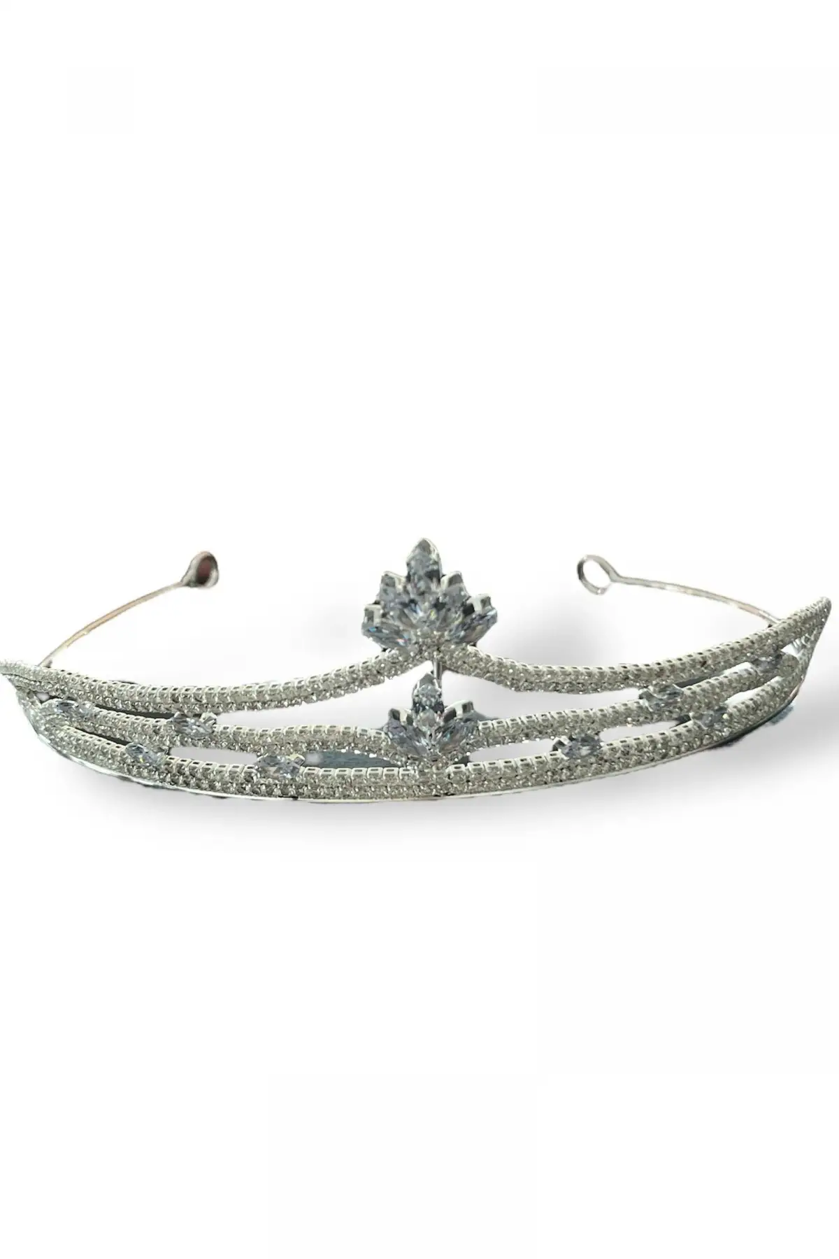 Zirkon Taşlı Gelin/Kına/Nişan/Söz Tasarım Taç