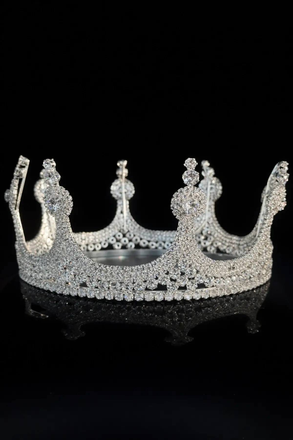 Zirkon Taşlı Gelin/Kına/Nişan/Söz Tasarım Taç