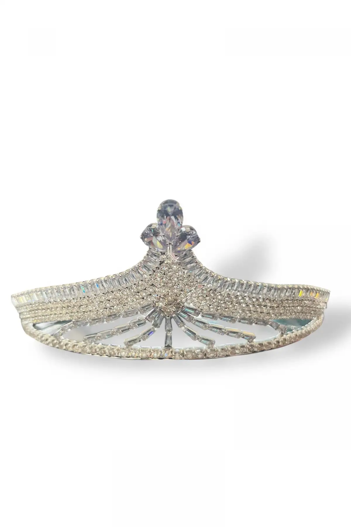 Zirkon Taşlı Gelin/Kına/Nişan/Söz Tasarım Taç