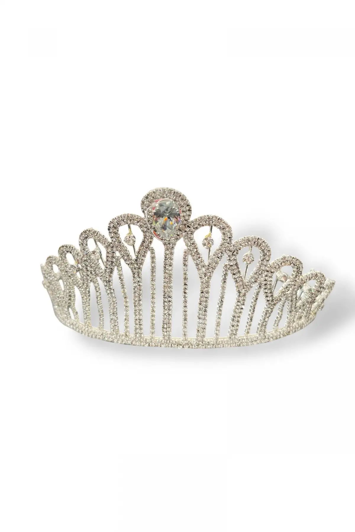 Zirkon Taşlı Gelin/Kına/Nişan/Söz Tasarım Taç