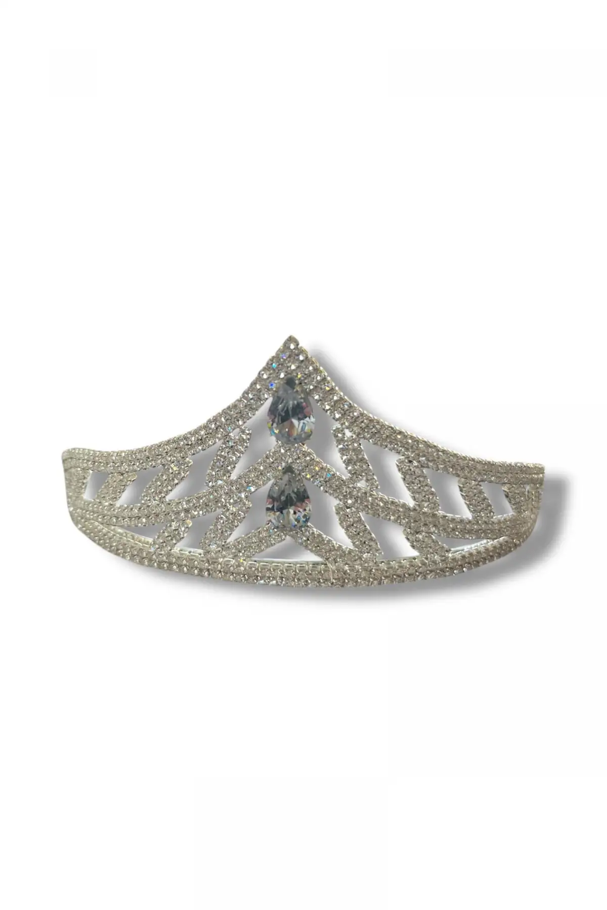 Zirkon Taşlı Gelin/Kına/Nişan/Söz Tasarım Taç