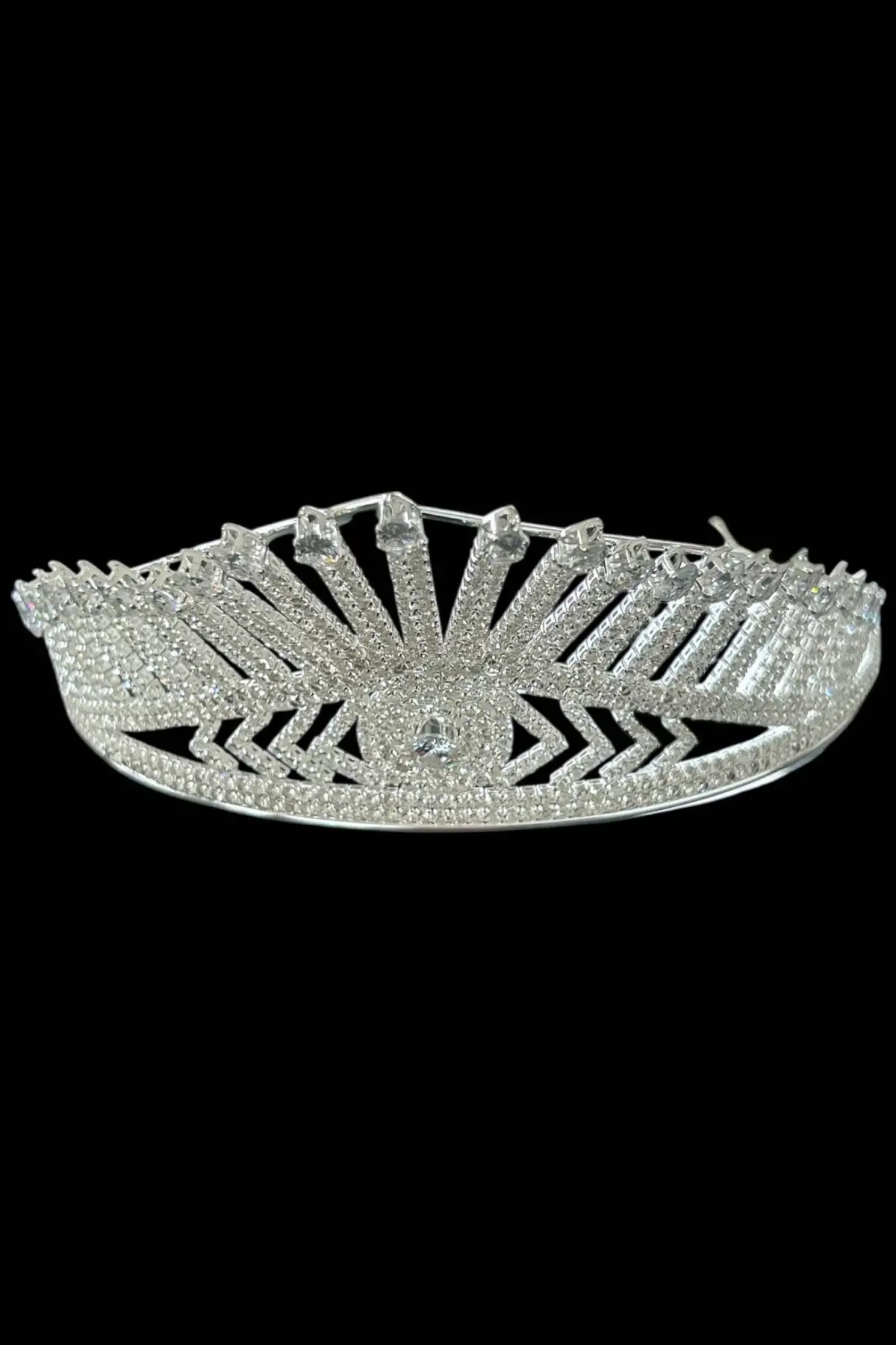 Zirkon Taşlı Gelin/Kına/Nişan/Söz Tasarım Taç