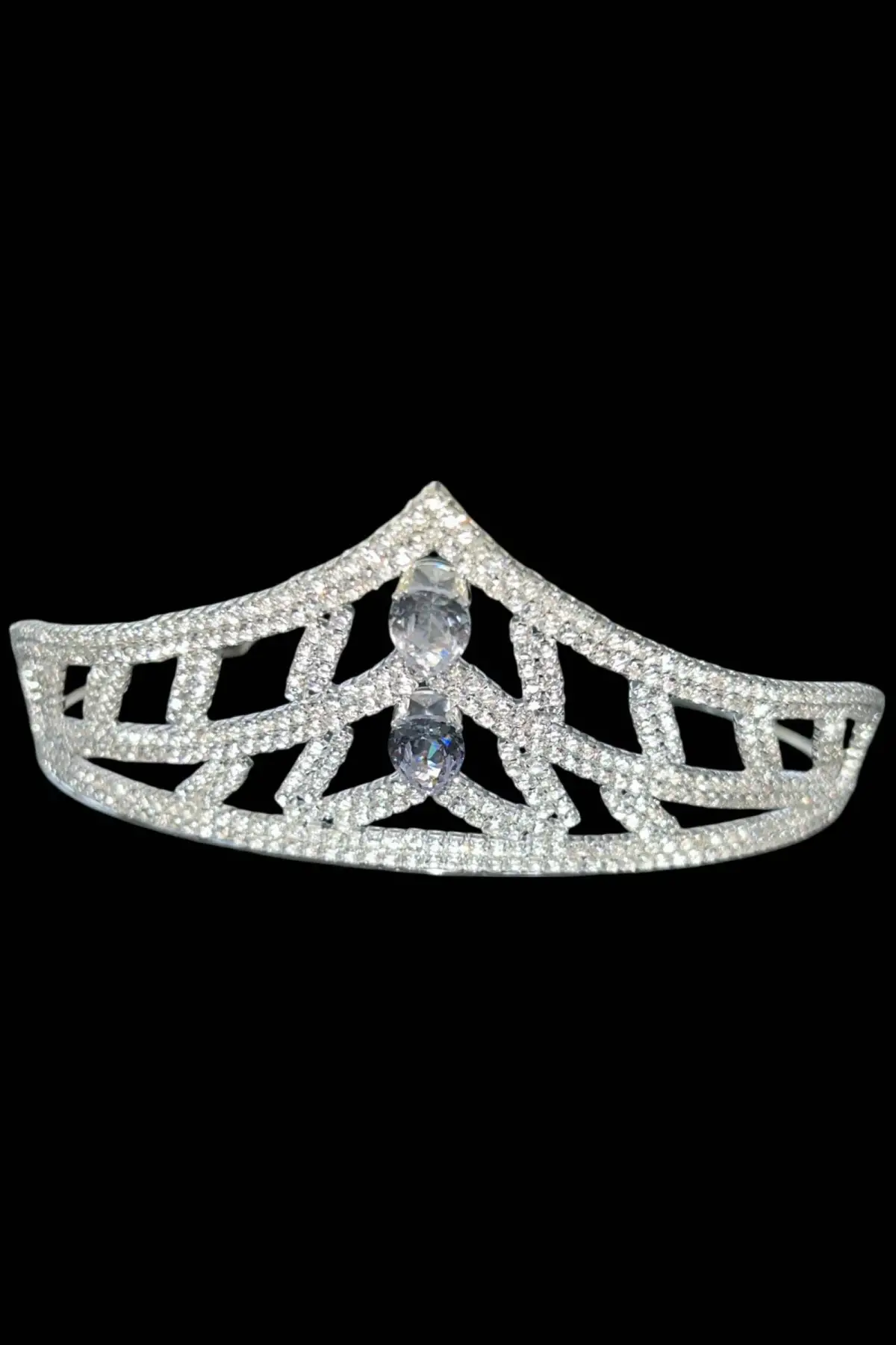 Zirkon Taşlı Gelin/Kına/Nişan/Söz Tasarım Taç