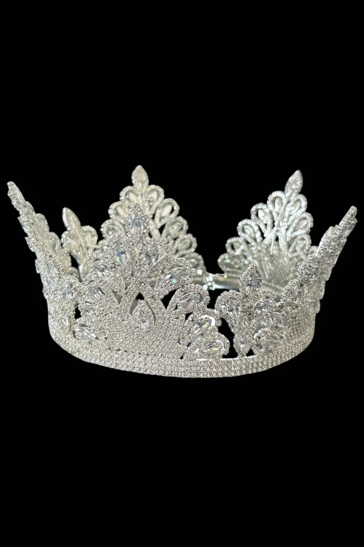 Zirkon Taşlı Gelin/Kına/Nişan/Söz Tasarım Taç