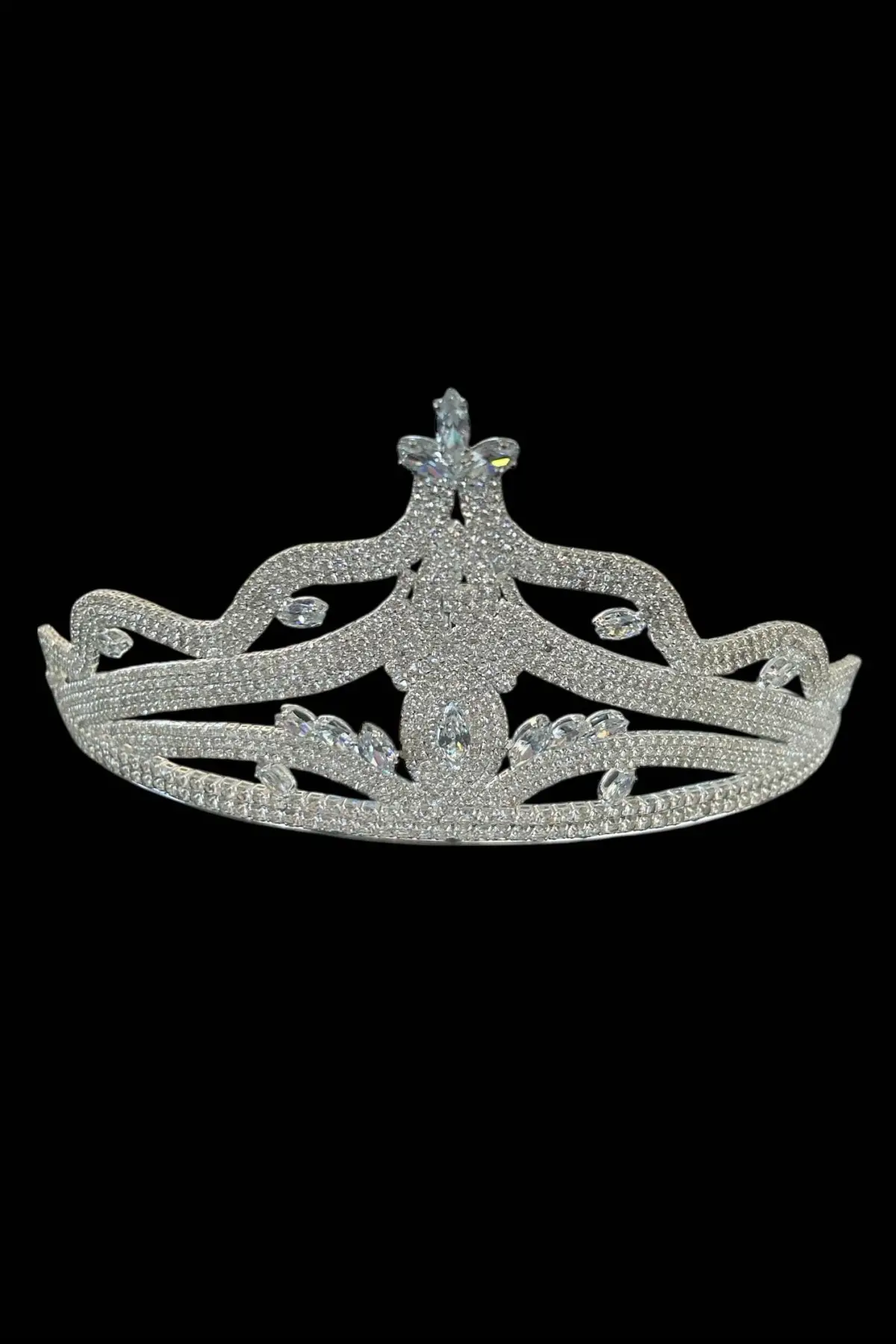 Zirkon Taşlı Gelin/Kına/Nişan/Söz Tasarım Taç