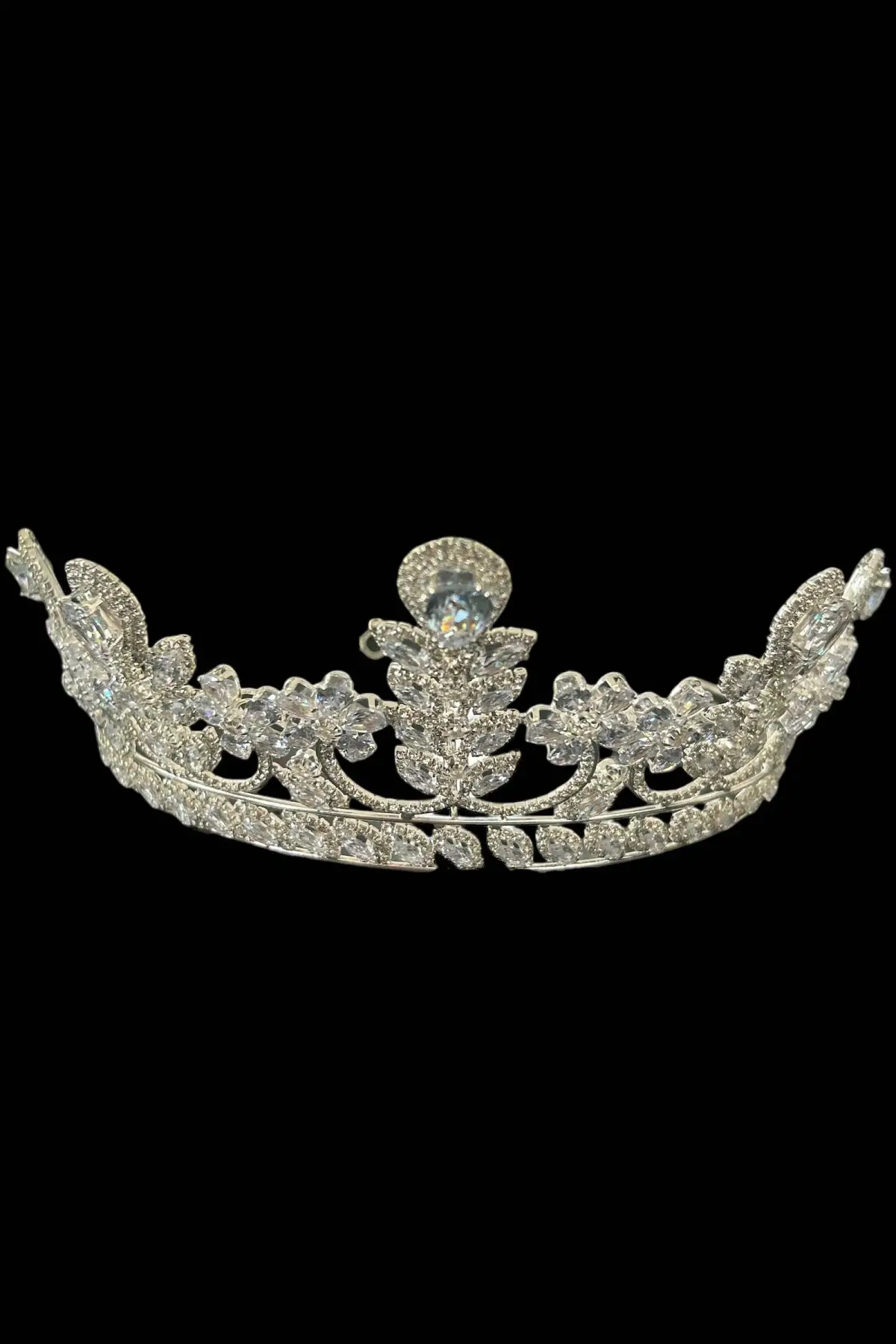 Zirkon Taşlı Gelin/Kına/Nişan/Söz Tasarım Taç