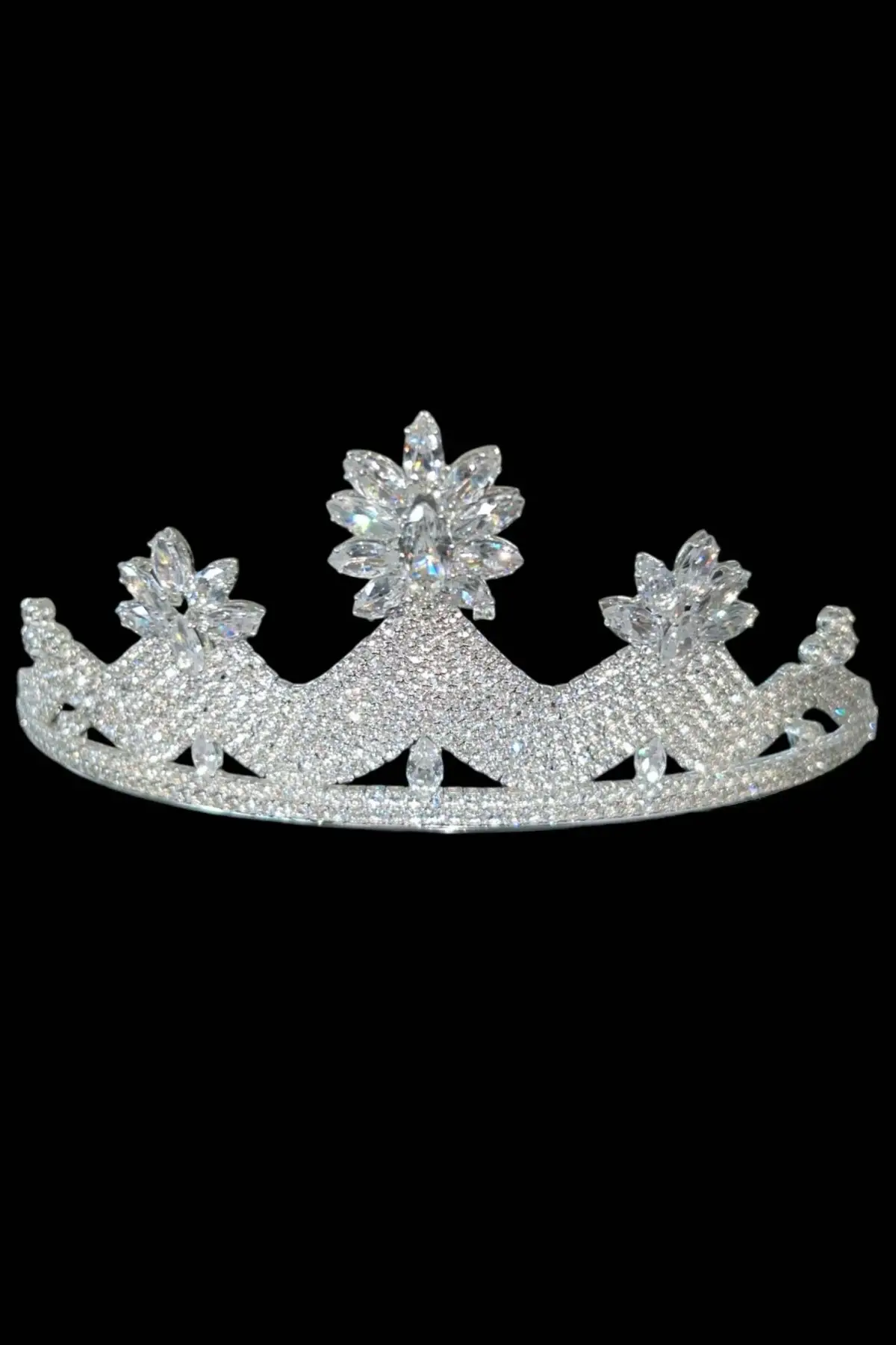 Zirkon Taşlı Gelin/Kına/Nişan/Söz Tasarım Taç