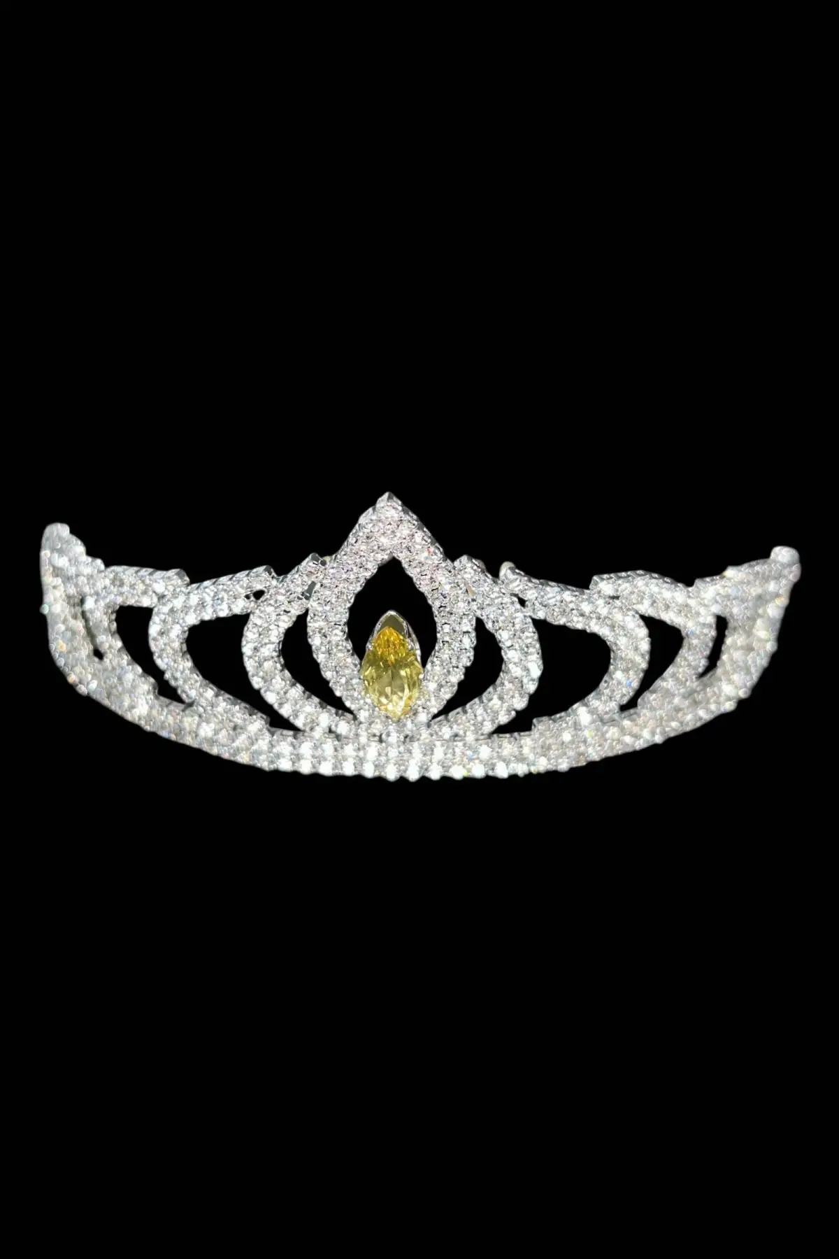 Zirkon Taşlı Gelin/Kına/Nişan/Söz Tasarım Taç