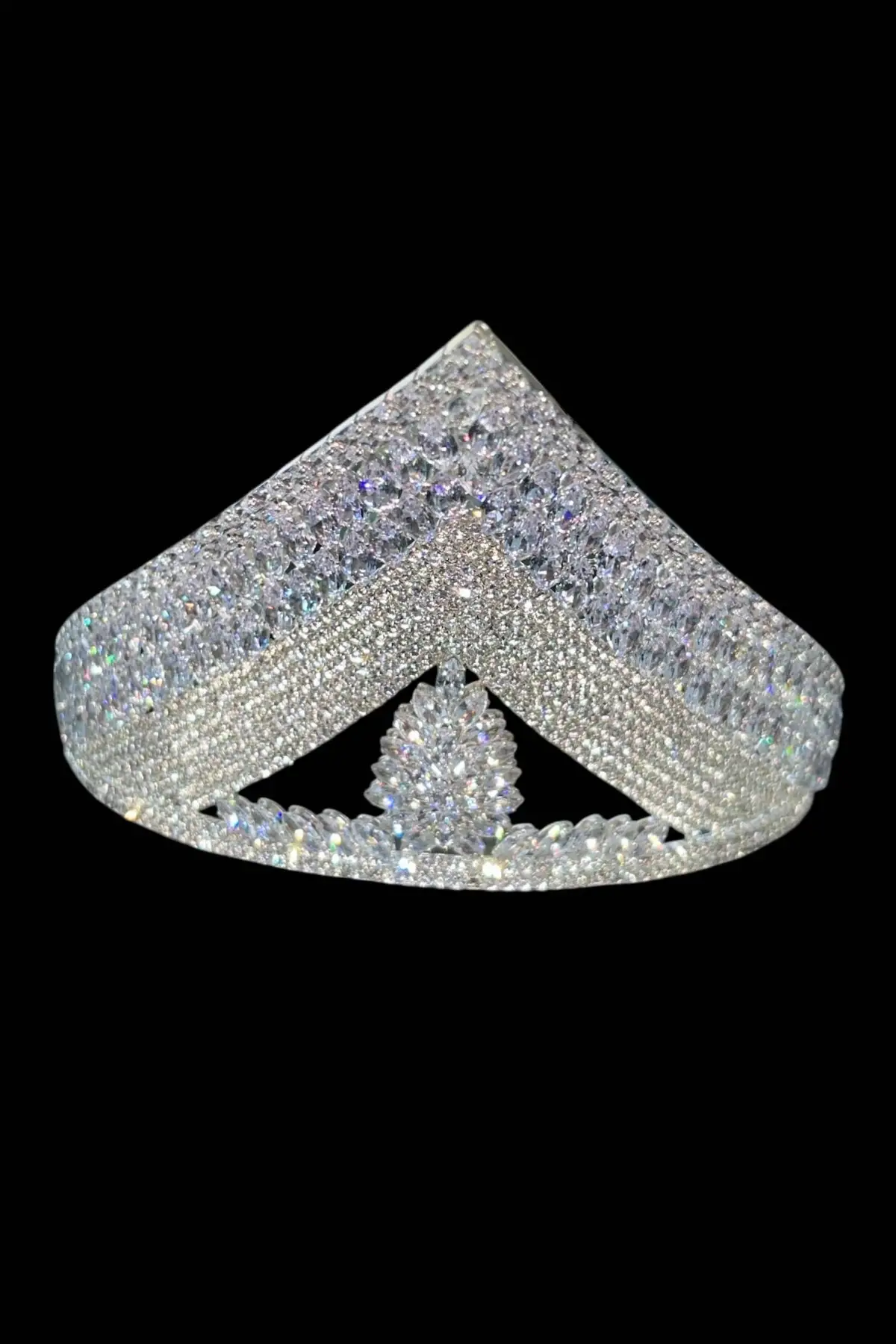 Zirkon Taşlı Gelin/Kına/Nişan/Söz Tasarım Taç