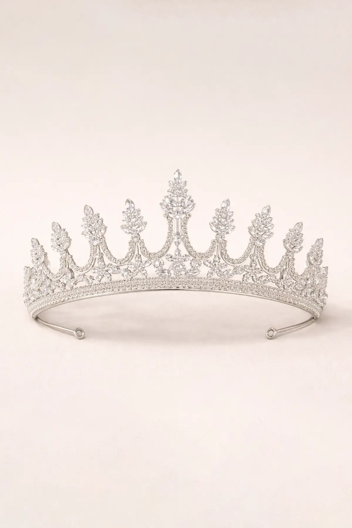 Zirkon Taşlı Gelin/Kına/Nişan/Söz Tasarım Taç