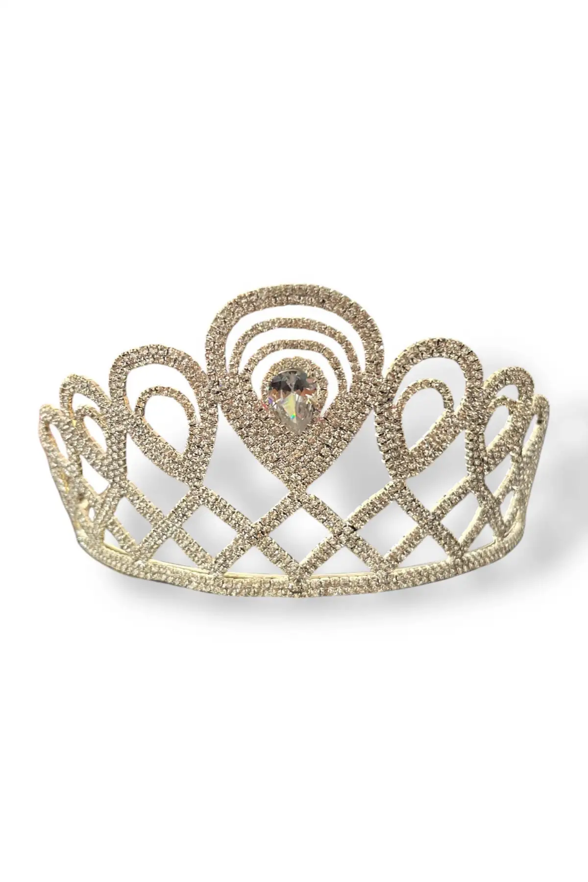 Zirkon Taşlı Gelin/Kına/Nişan/Söz Tasarım Taç