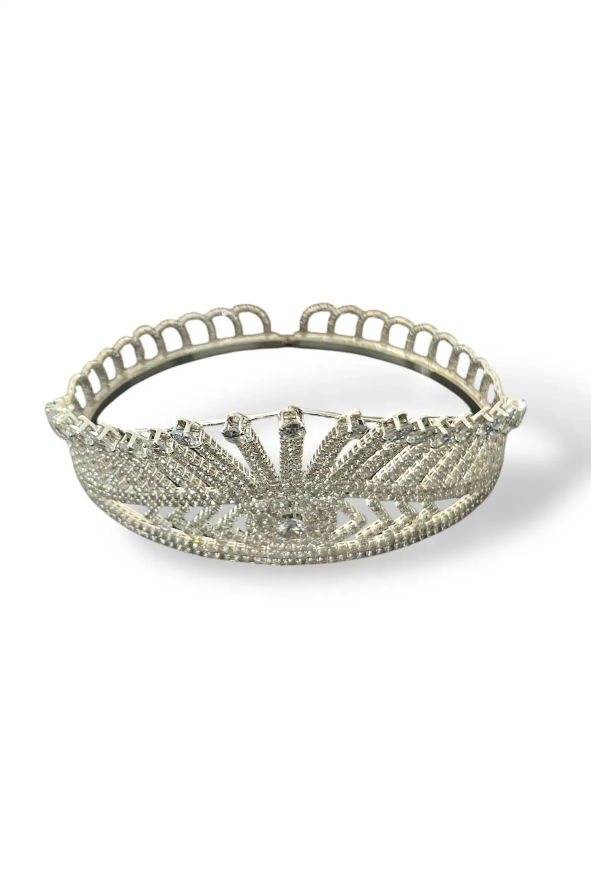 Zirkon Taşlı Gelin/Kına/Nişan/Söz Tasarım Taç