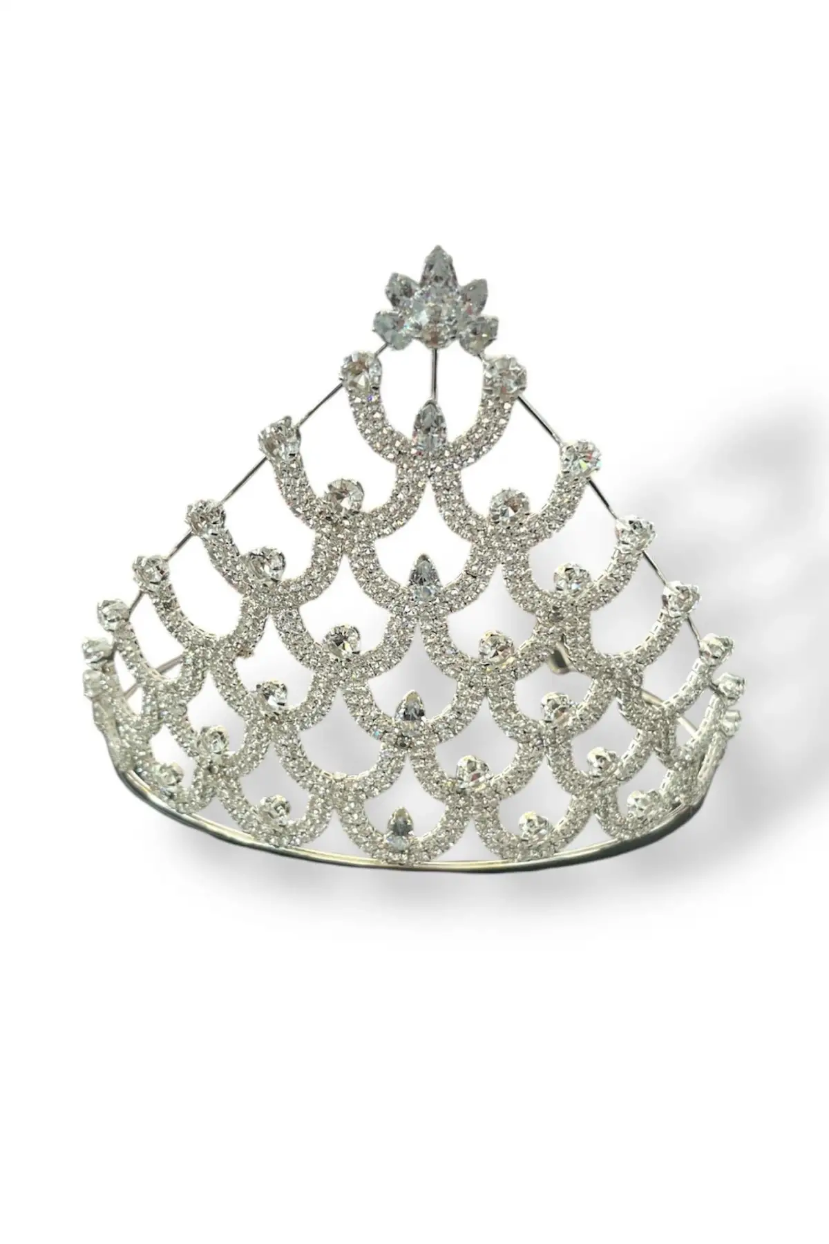 Zirkon Taşlı Gelin/Kına/Nişan/Söz Tasarım Taç