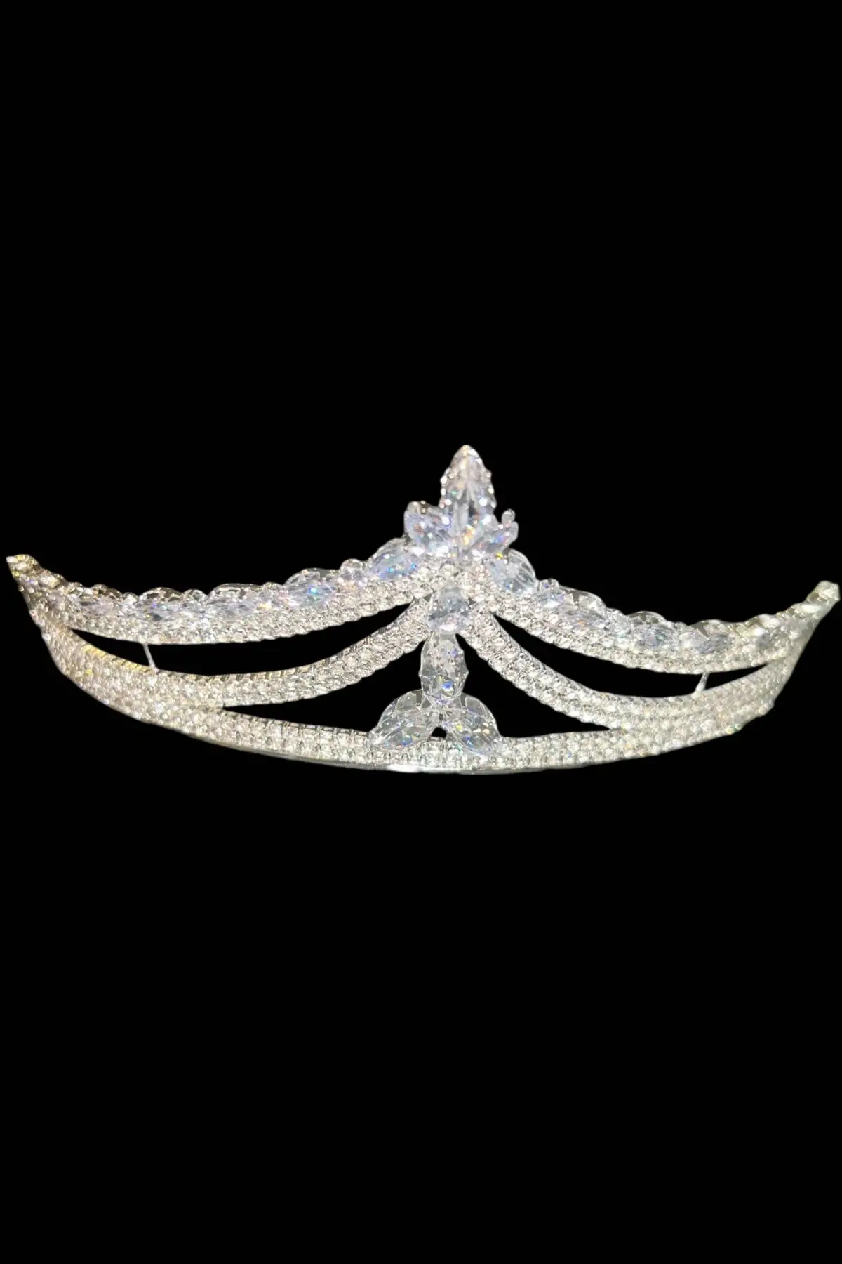 Zirkon Taşlı Gelin/Kına/Nişan/Söz Tasarım Taç