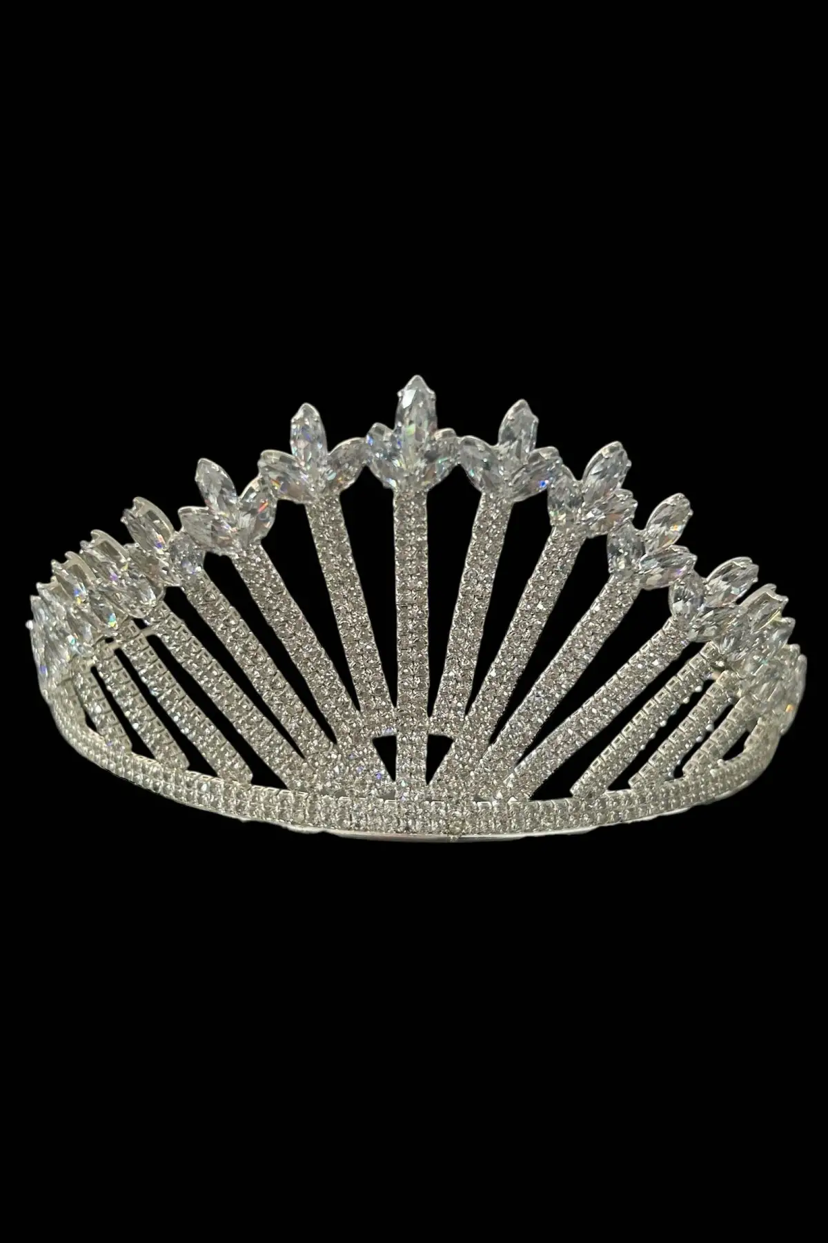 Zirkon Taşlı Gelin/Kına/Nişan/Söz Tasarım Taç