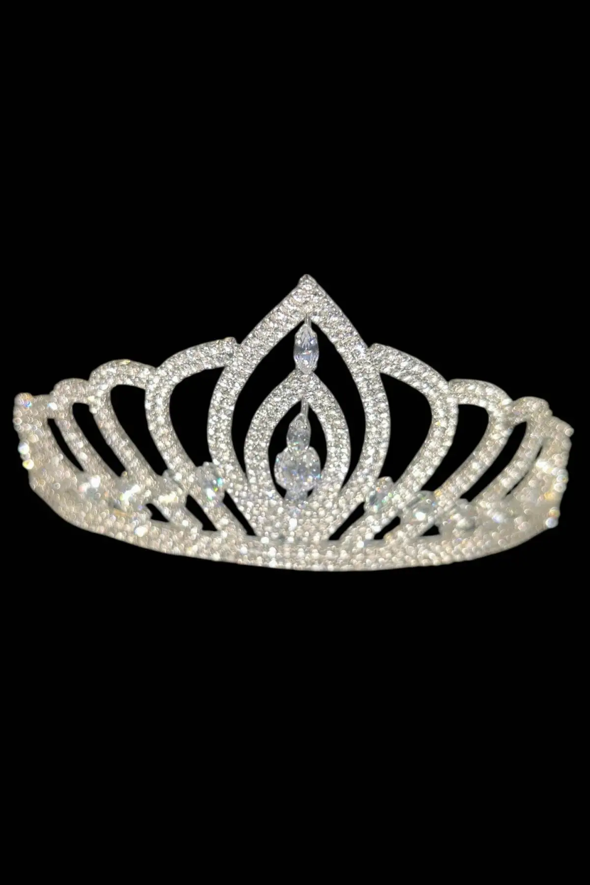 Zirkon Taşlı Gelin/Kına/Nişan/Söz Tasarım Taç