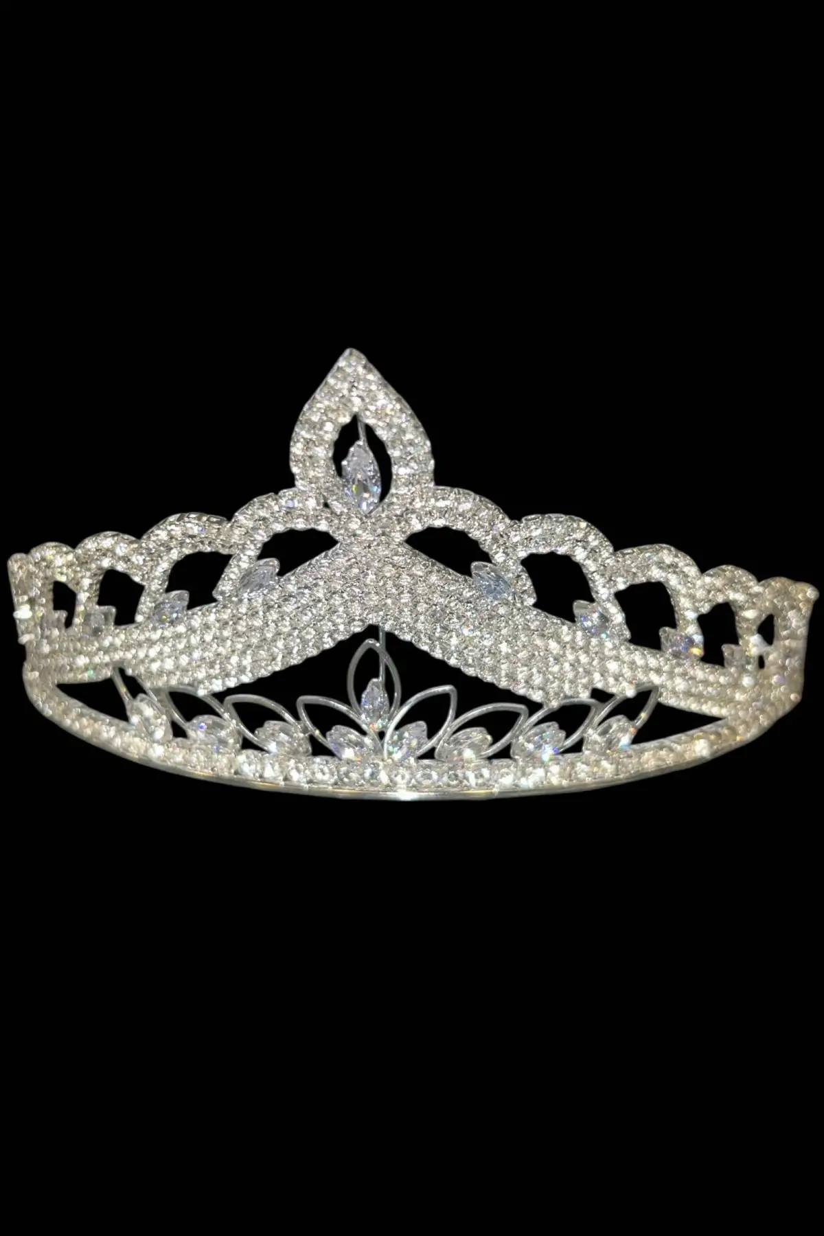 Zirkon Taşlı Gelin/Kına/Nişan/Söz Tasarım Taç