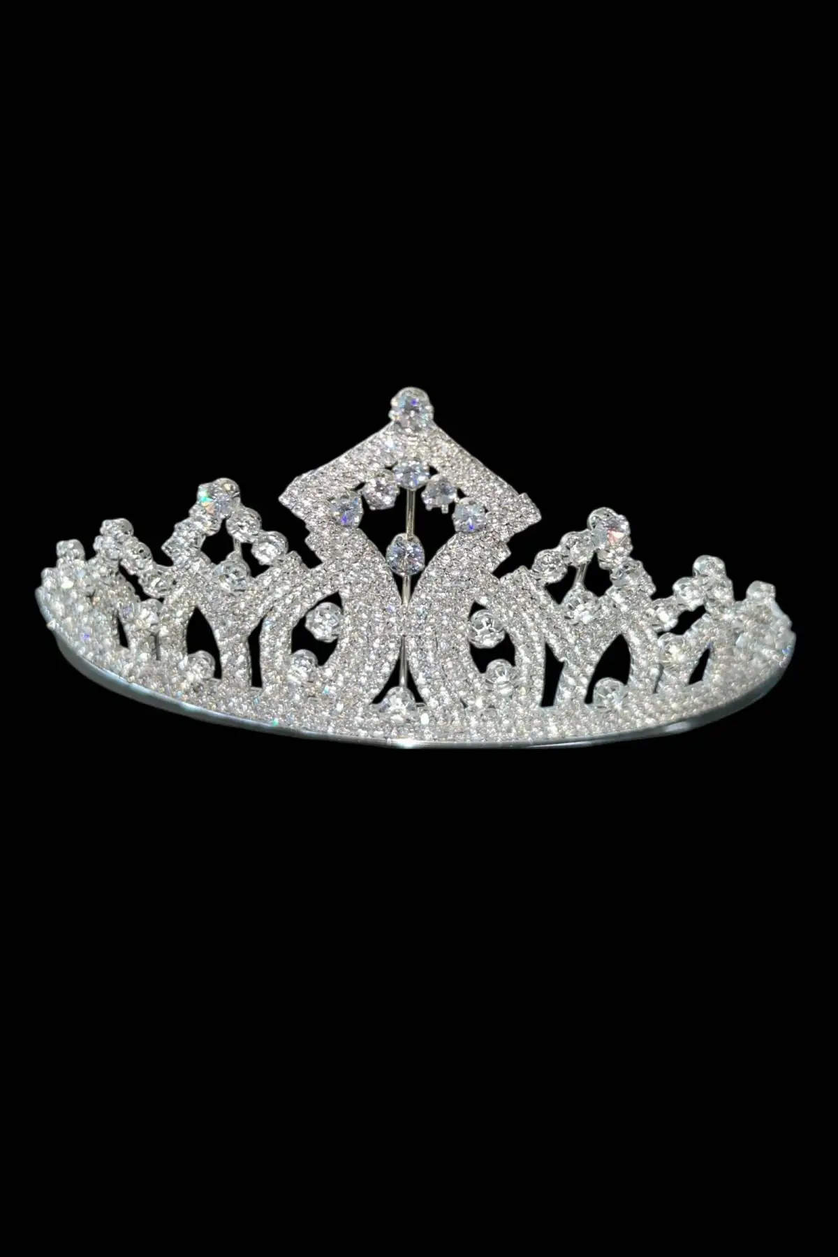 Zirkon Taşlı Gelin/Kına/Nişan/Söz Tasarım Taç