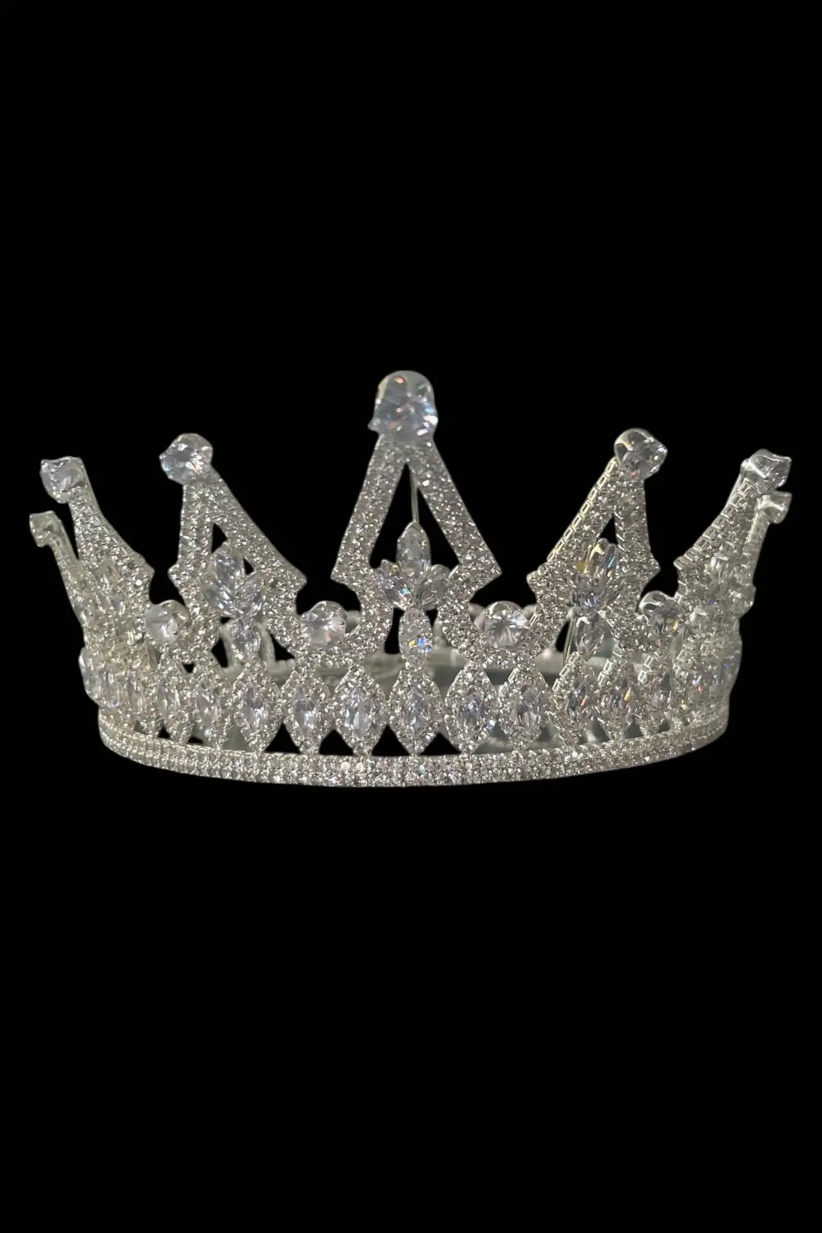 Zirkon Taşlı Gelin/Kına/Nişan/Söz Tasarım Taç