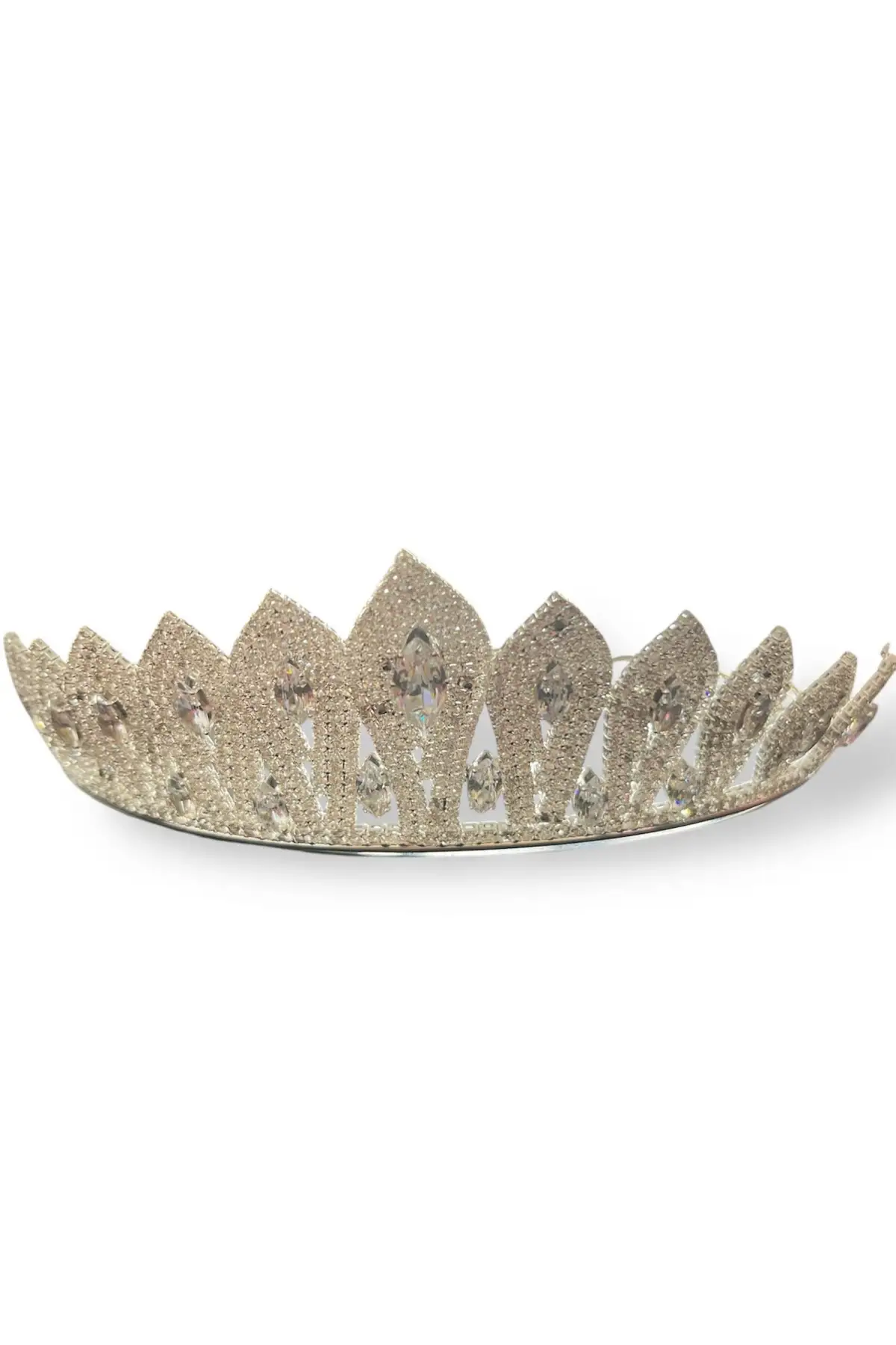 Zirkon Taşlı Gelin/Kına/Nişan/Söz Tasarım Taç