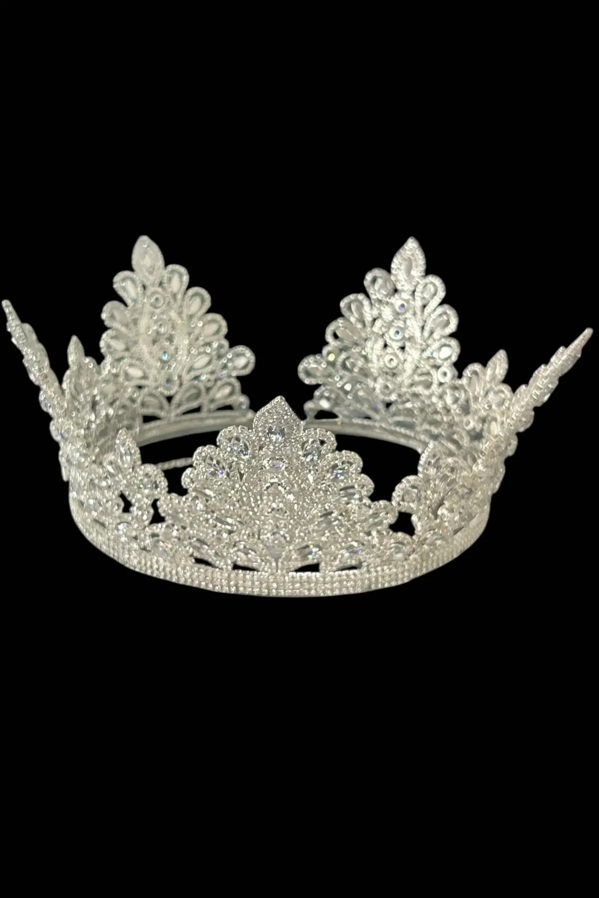 Zirkon Taşlı Gelin/Kına/Nişan/Söz Tasarım Taç