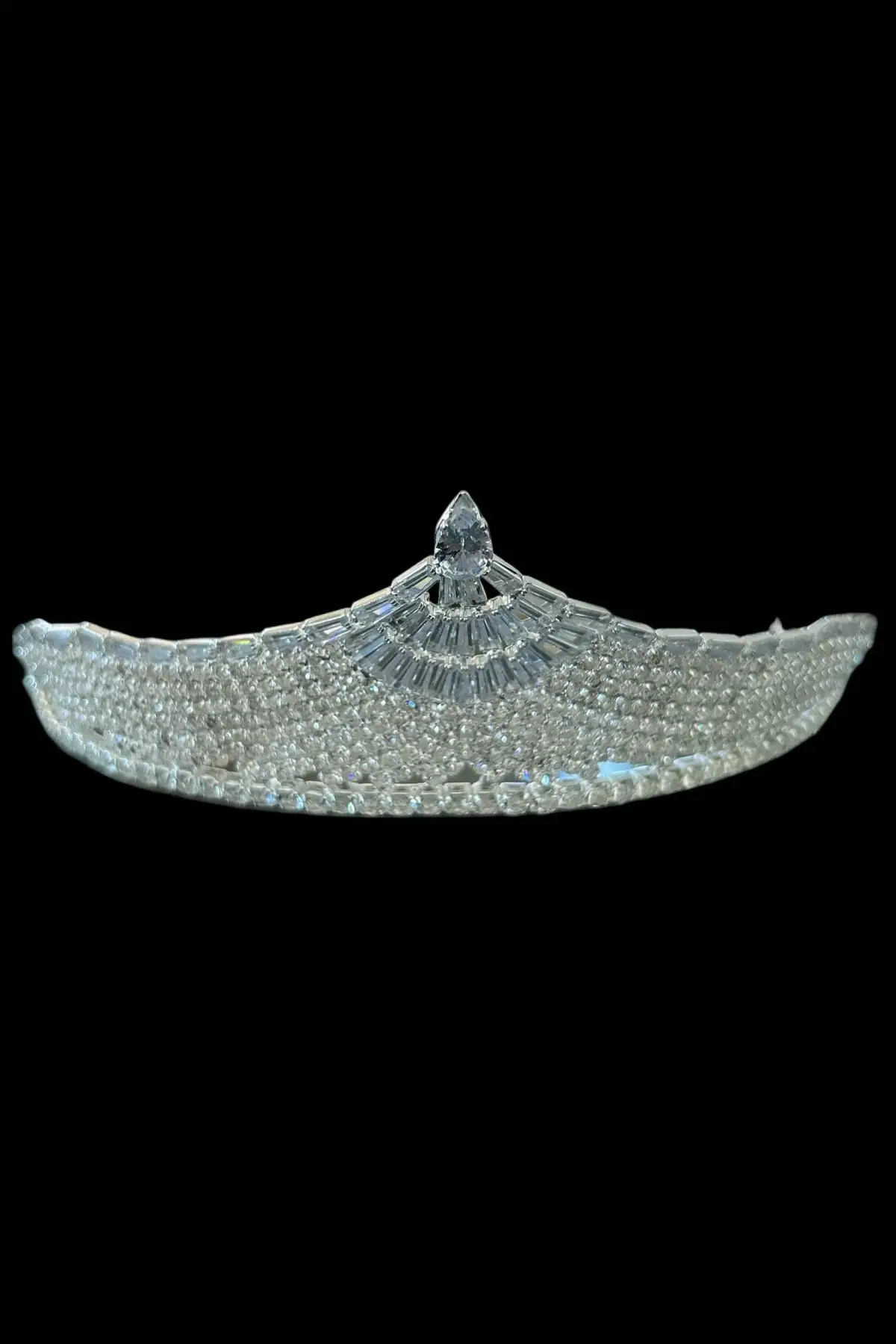 Zirkon Taşlı Gelin/Kına/Nişan/Söz Tasarım Taç