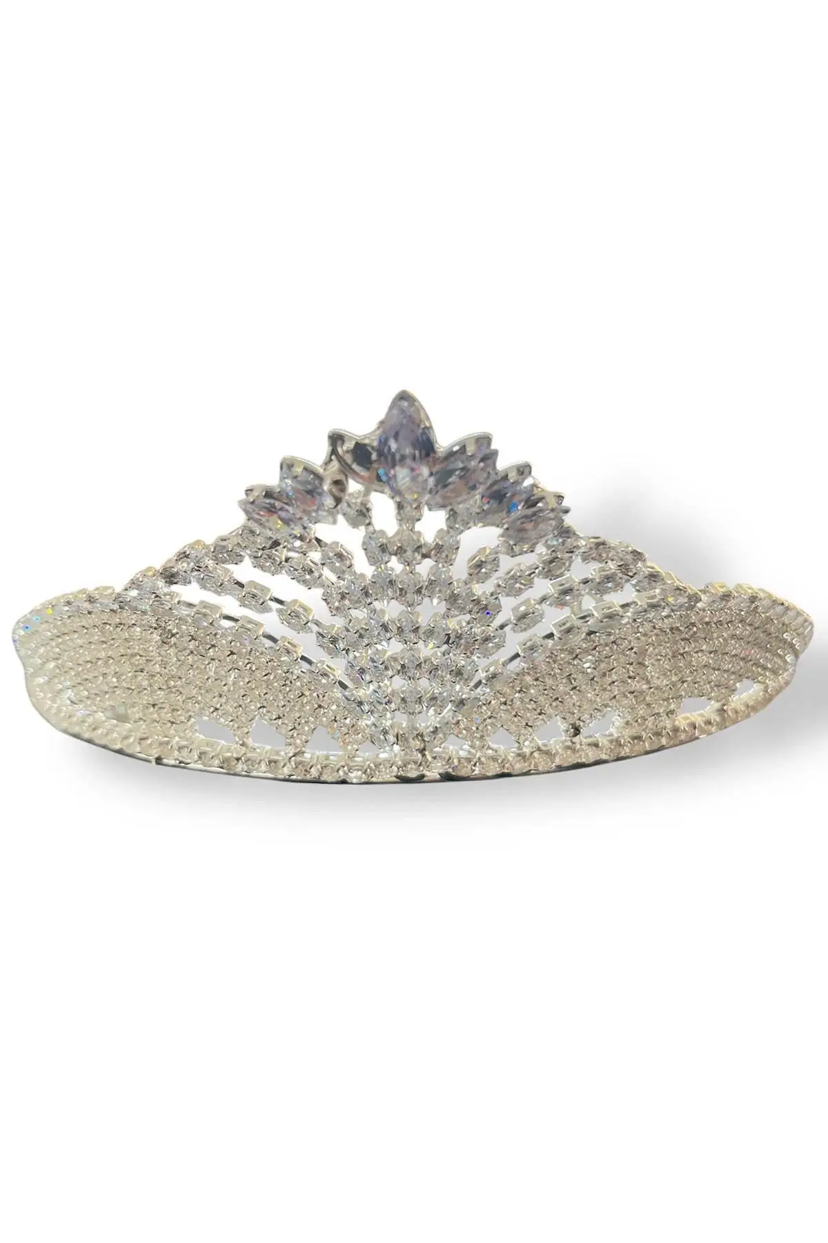 Zirkon Taşlı Gelin/Kına/Nişan/Söz Tasarım Taç