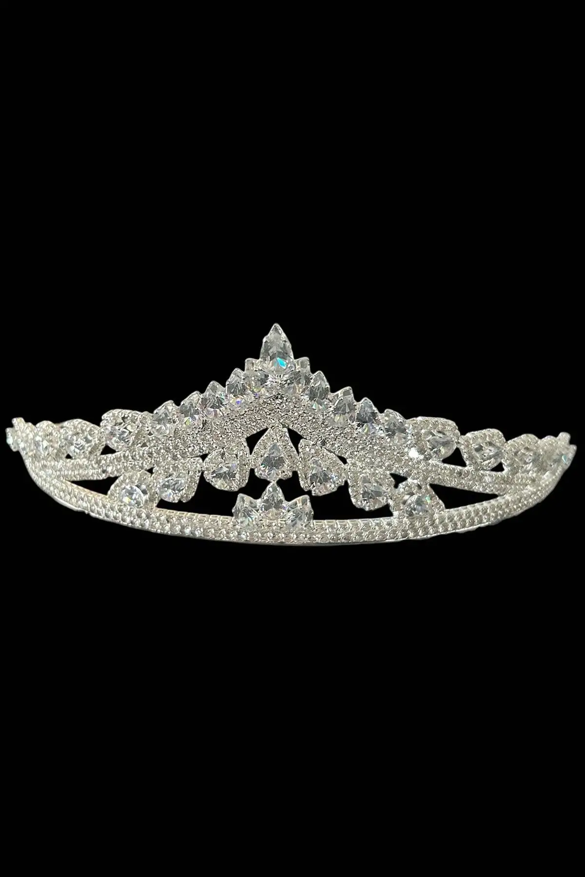 Zirkon Taşlı Gelin/Kına/Nişan/Söz Tasarım Taç