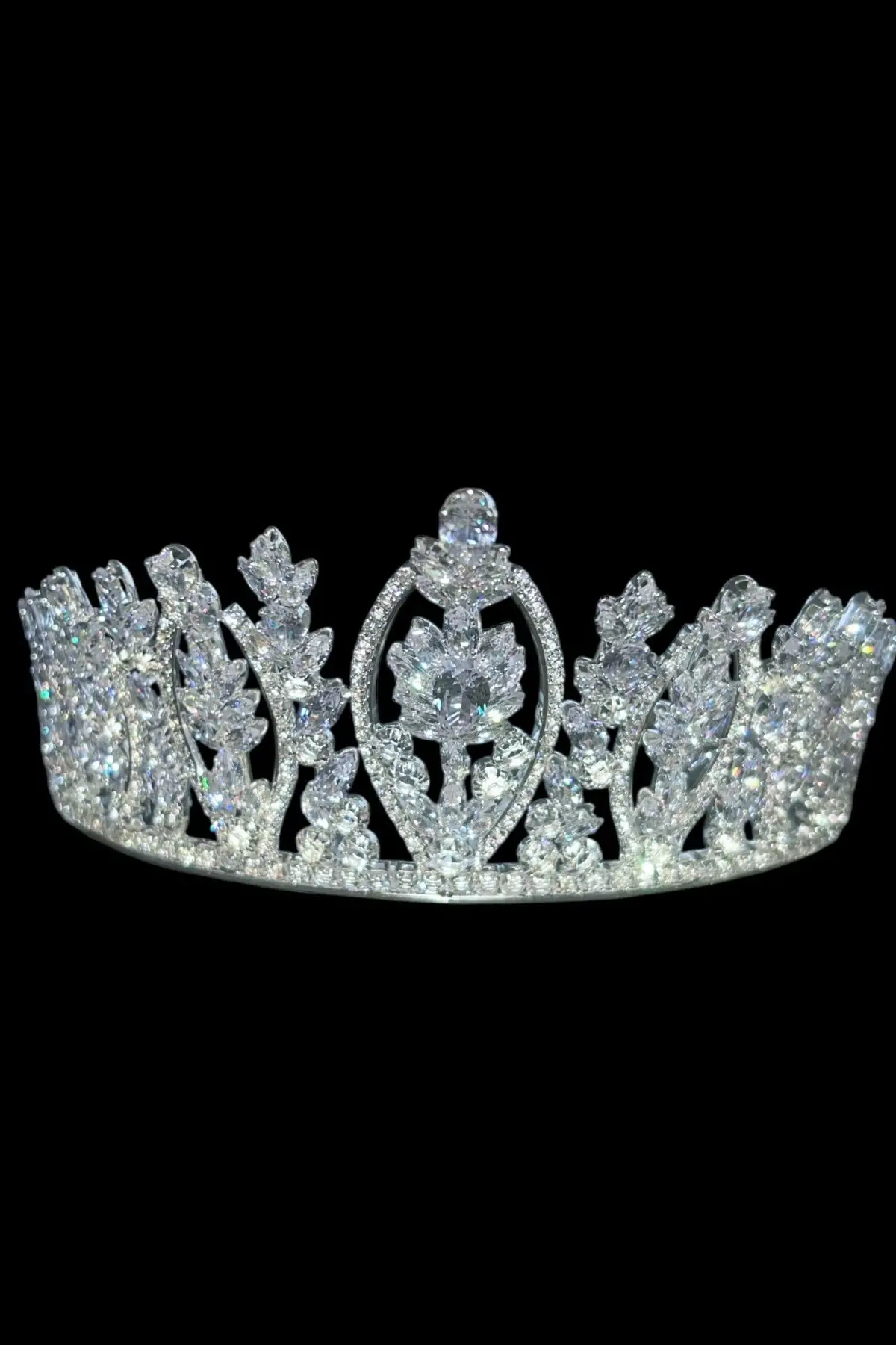 Zirkon Taşlı Gelin/Kına/Nişan/Söz Tasarım Taç