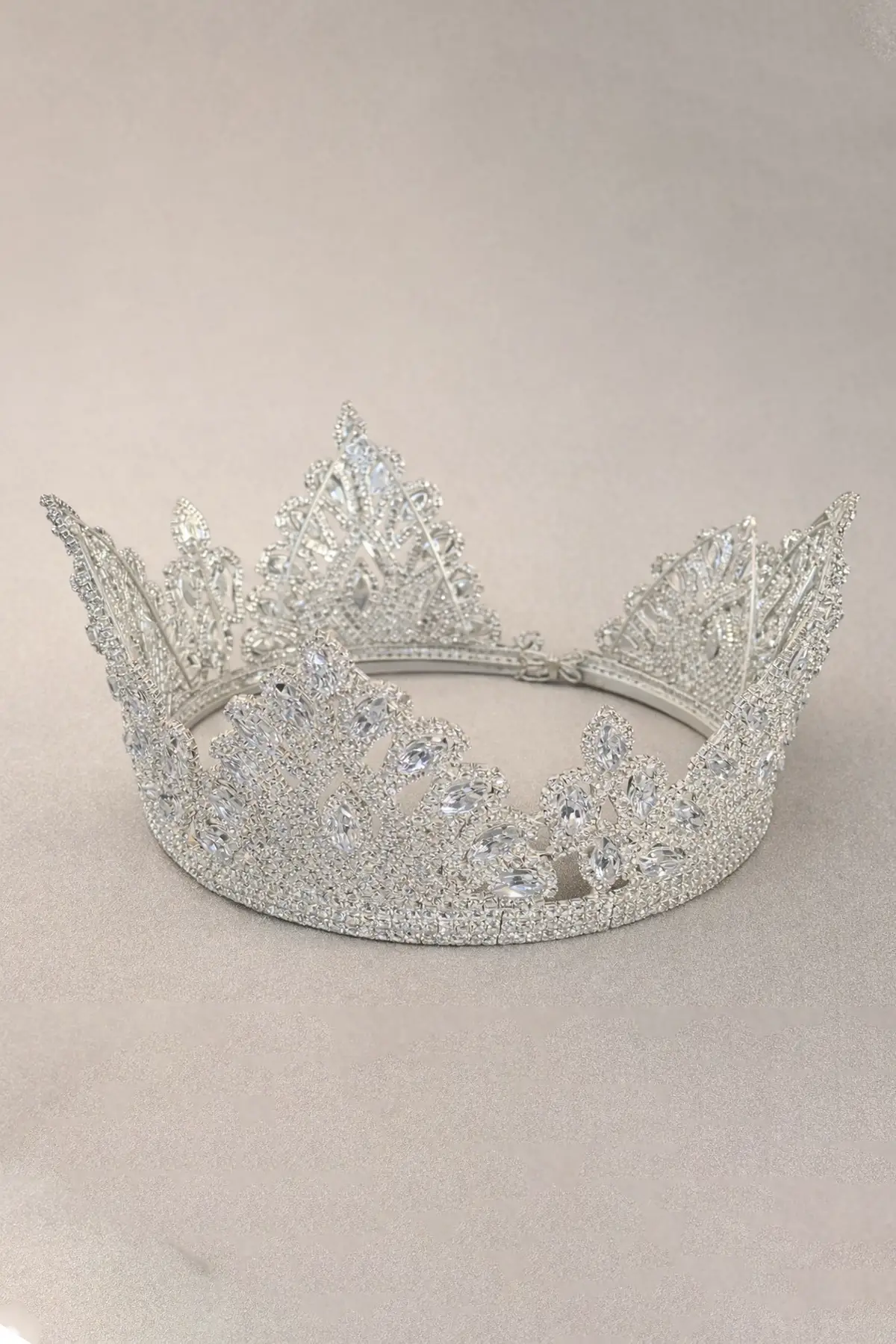 Zirkon Taşlı Gelin/Kına/Nişan/Söz Tasarım Taç