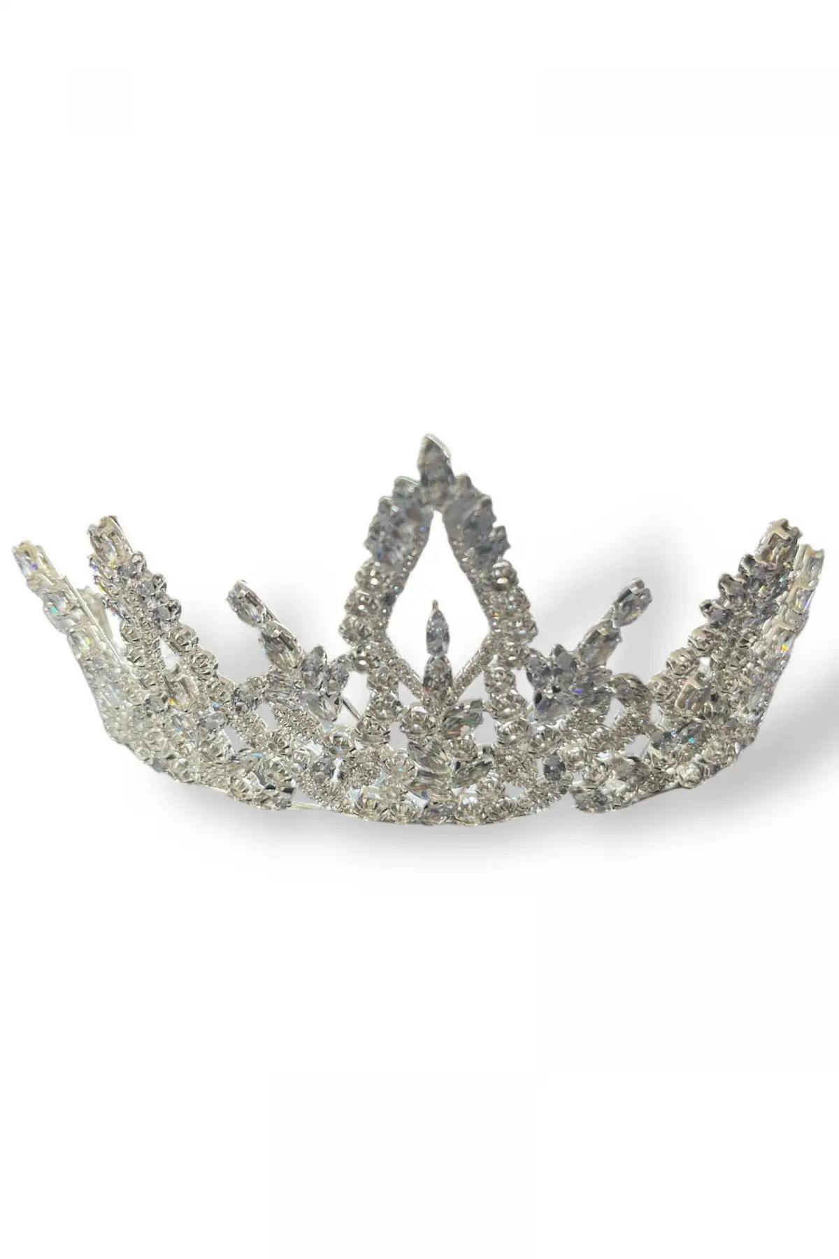 Zirkon Taşlı Gelin/Kına/Nişan/Söz Tasarım Taç