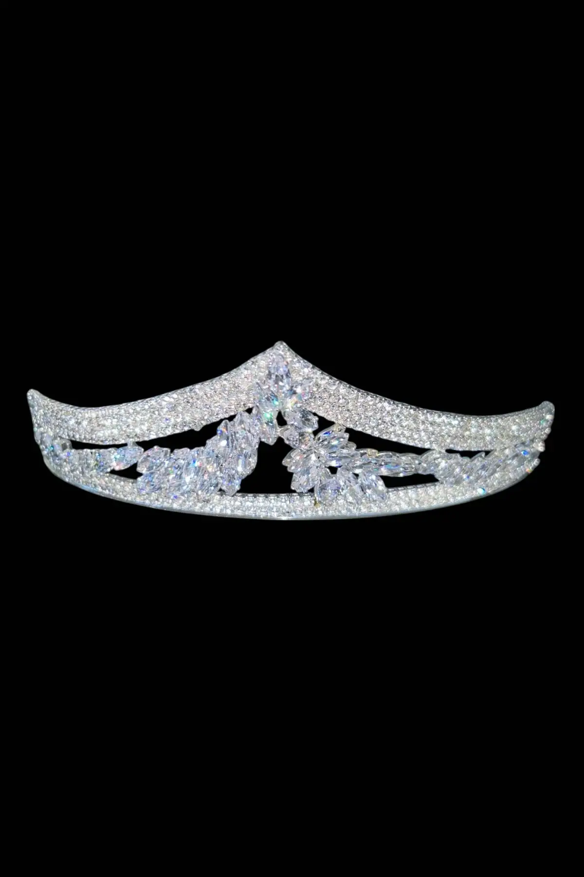 Zirkon Taşlı Gelin/Kına/Nişan/Söz Tasarım Taç