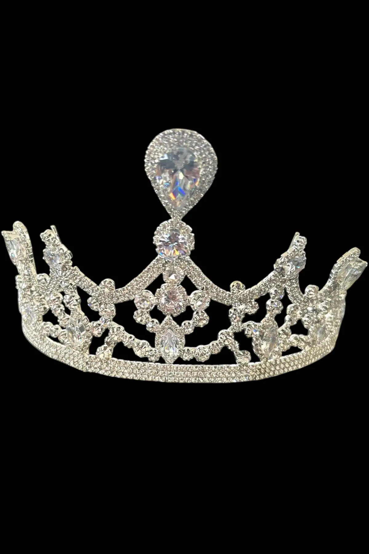 Zirkon Taşlı Gelin/Kına/Nişan/Söz Tasarım Taç