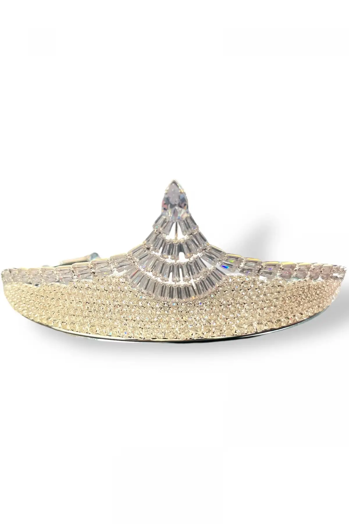 Zirkon Taşlı Gelin/Kına/Nişan/Söz Tasarım Taç