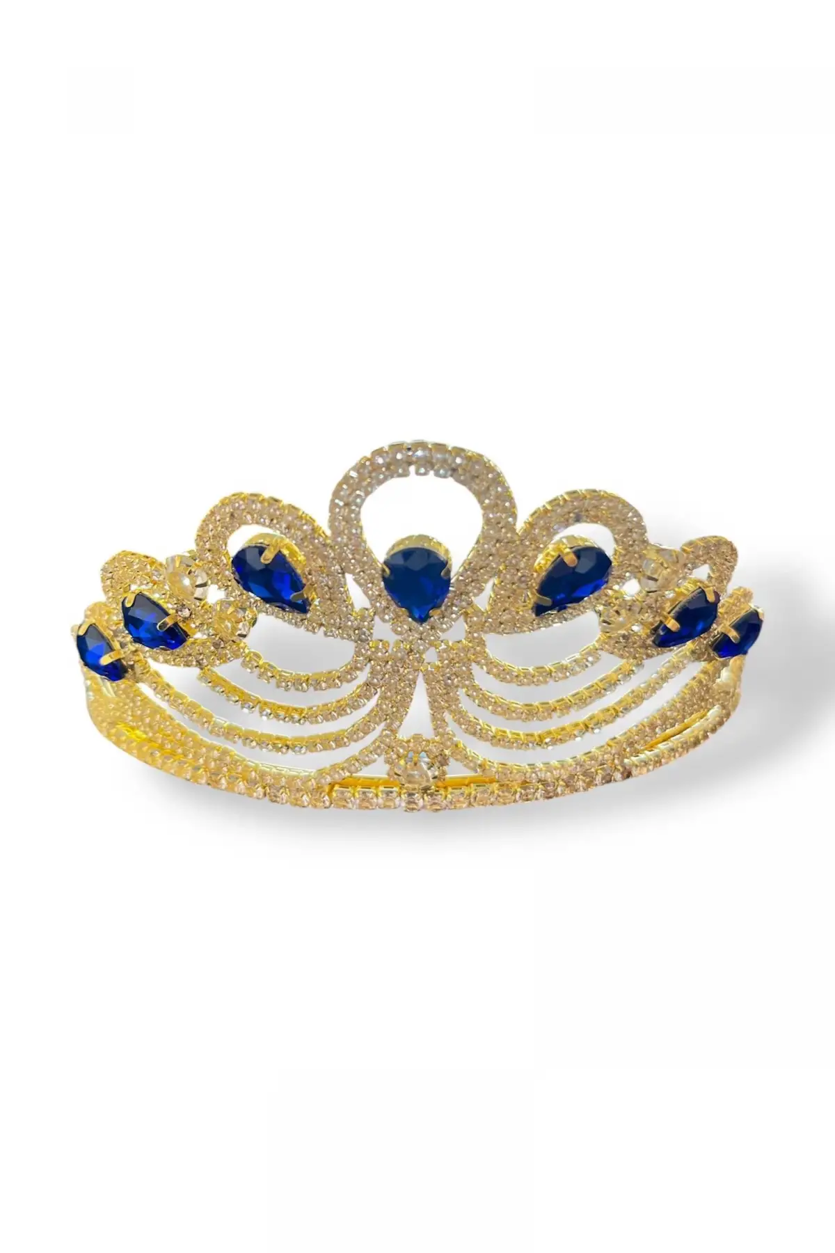 Zirkon Taşlı Gelin/Kına/Nişan/Söz Tasarım Taç