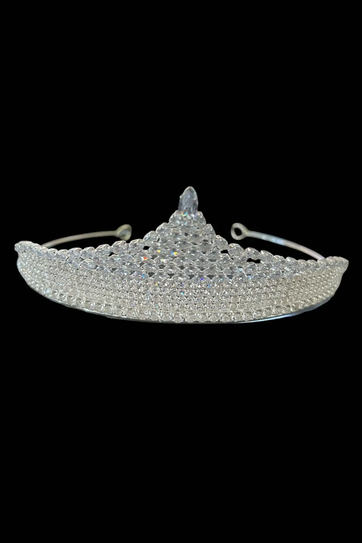 Zirkon Taşlı Gelin/Kına/Nişan/Söz Tasarım Taç