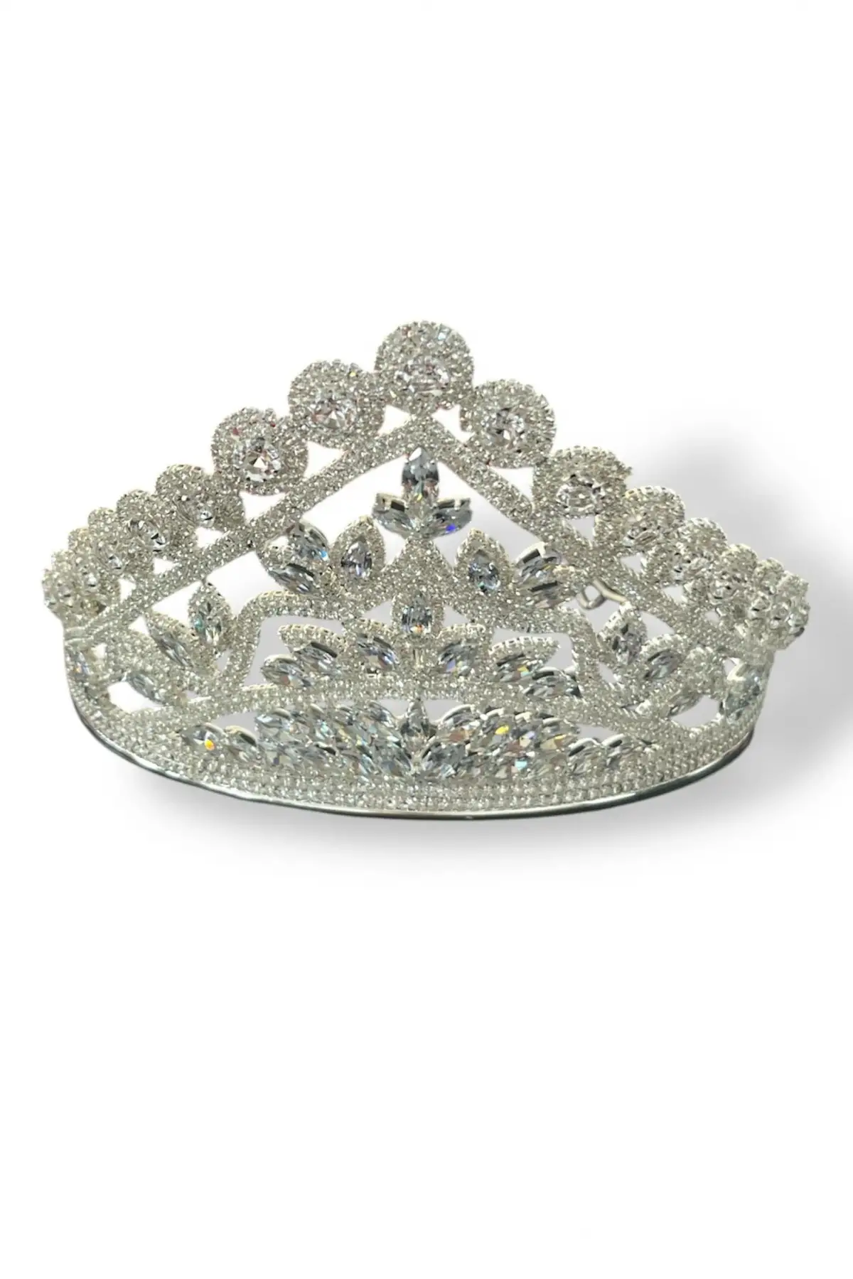 Zirkon Taşlı Gelin/Kına/Nişan/Söz Tasarım Taç