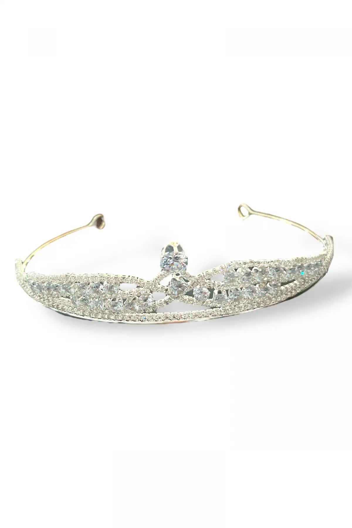 Zirkon Taşlı Gelin/Kına/Nişan/Söz Tasarım Taç