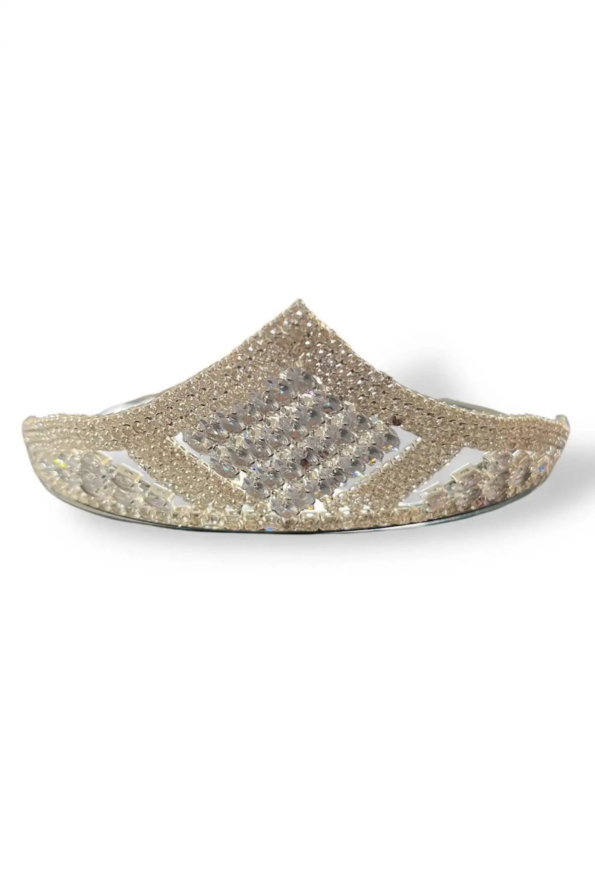 Zirkon Taşlı Gelin/Kına/Nişan/Söz Tasarım Taç