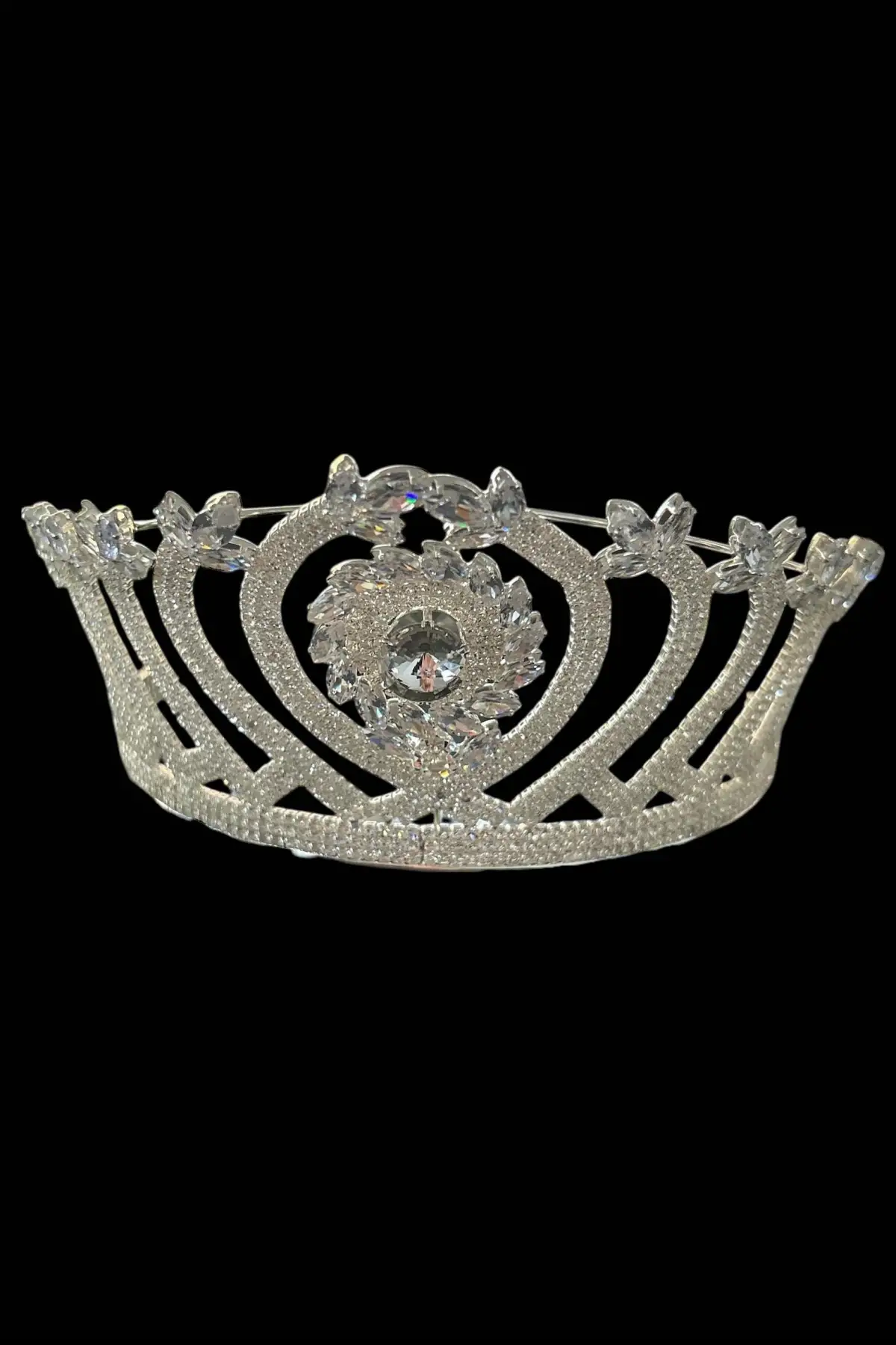 Zirkon Taşlı Gelin/Kına/Nişan/Söz Tasarım Taç