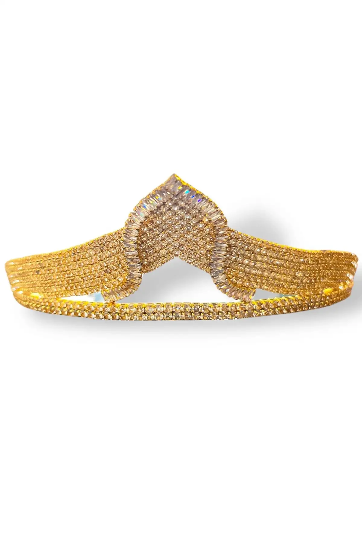 Zirkon Taşlı Gelin/Kına/Nişan/Söz Tasarım Taç