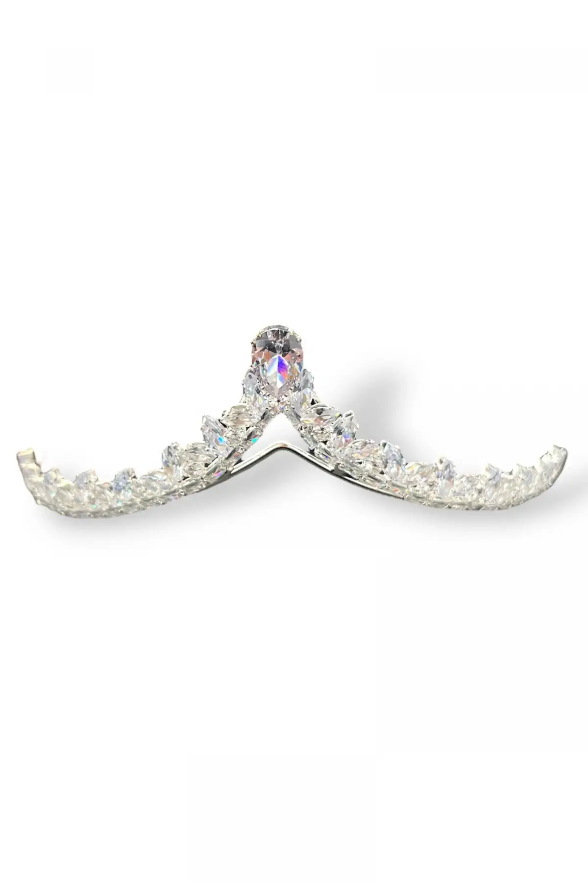 Zirkon Taşlı Gelin/Kına/Nişan/Söz Tasarım Taç