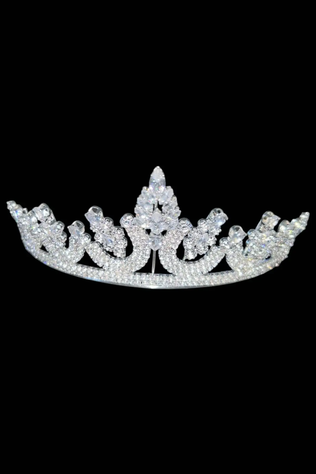 Zirkon Taşlı Gelin/Kına/Nişan/Söz Tasarım Taç