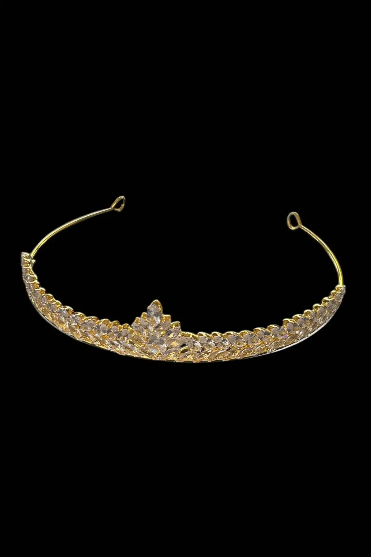 Zirkon Taşlı Gelin/Kına/Nişan/Söz Tasarım Taç