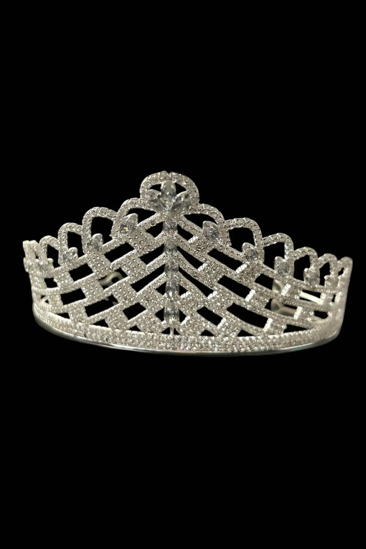 Zirkon Taşlı Gelin/Kına/Nişan/Söz Tasarım Taç